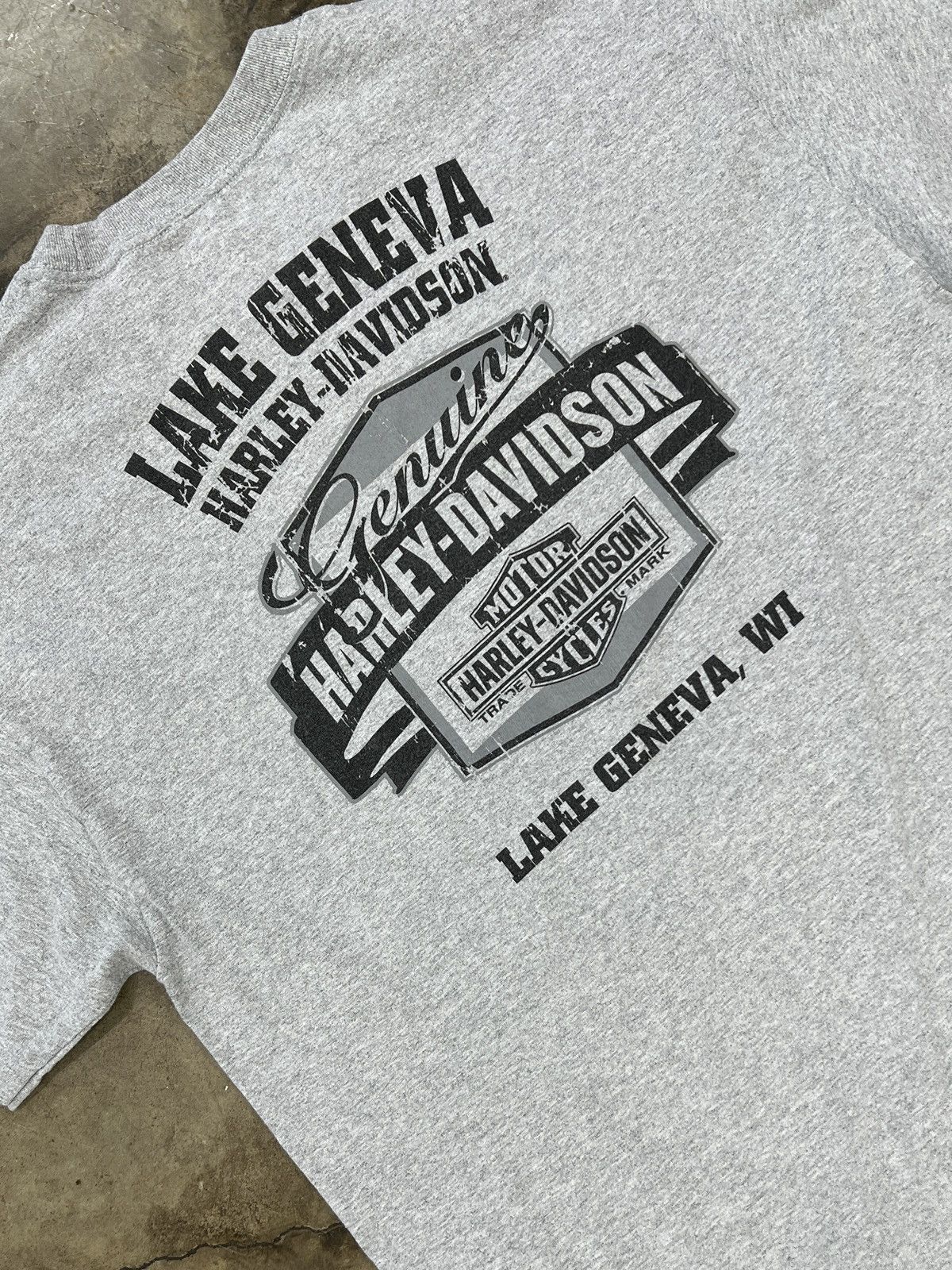 Harley Davidson × Vintage Vintage Harley Davidson American Spirit Lake Geneva Tee XL Size US XL / EU 56 / 4 - 4 Thumbnail