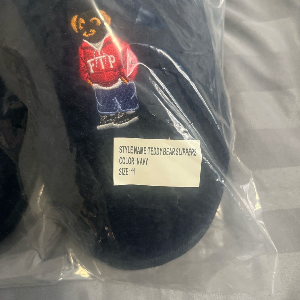 Fuck The Population FTP Teddy Bear Slippers Size US 11 / EU 44 - 3 Thumbnail