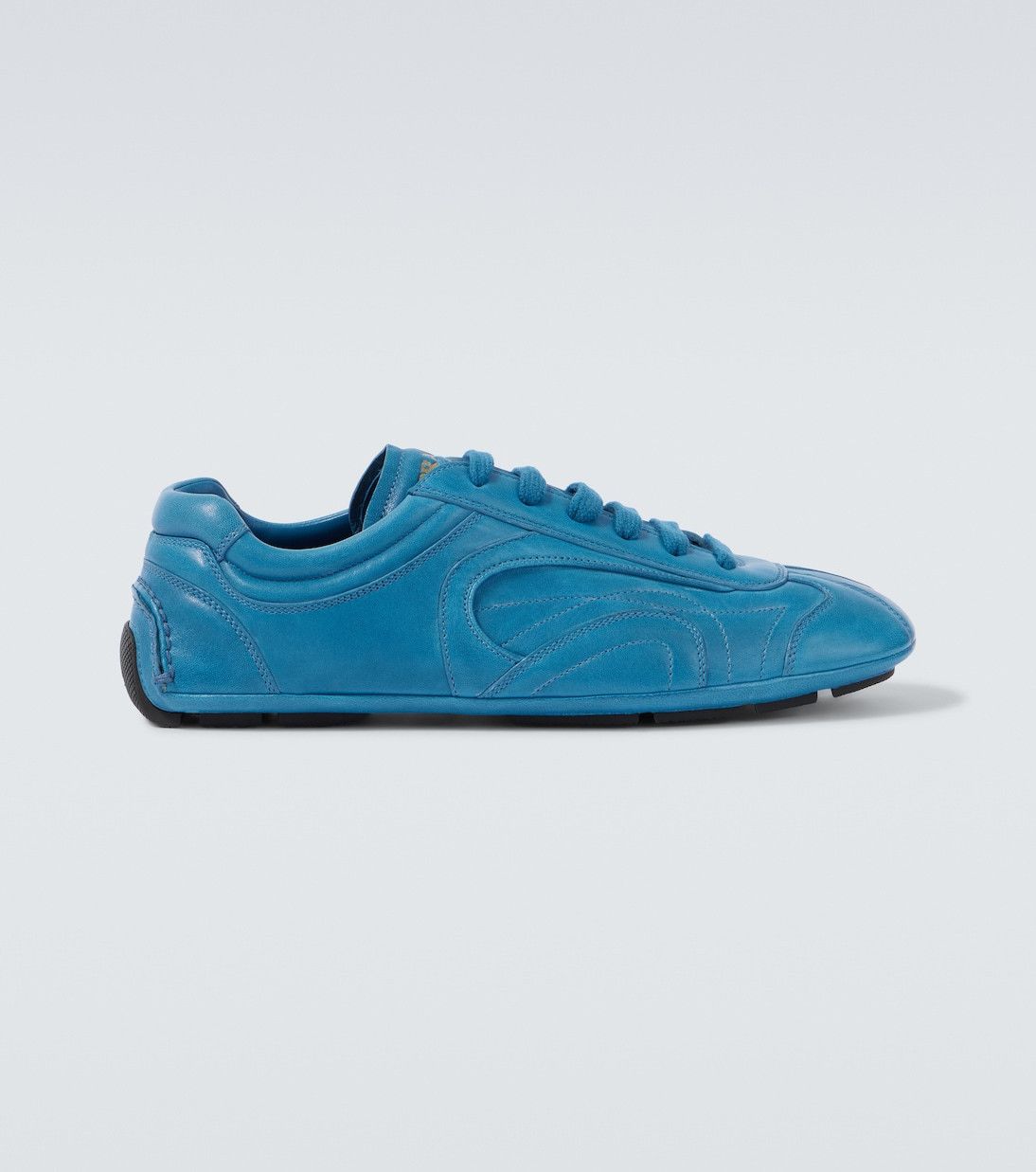 Prada Prada Montecarlo Re-Edition 2005 Antiqued Nappa Leather Sneakers in Blue Size US 13 / EU 46 - 1 Thumbnail