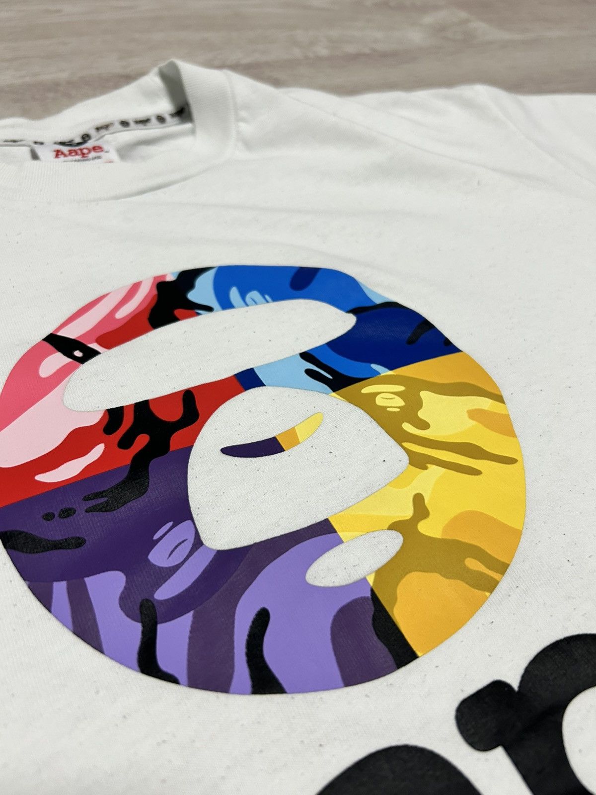 Aape Aape T shirt big logo Monkey by BAPE size L Size US L / EU 52-54 / 3 - 3 Thumbnail