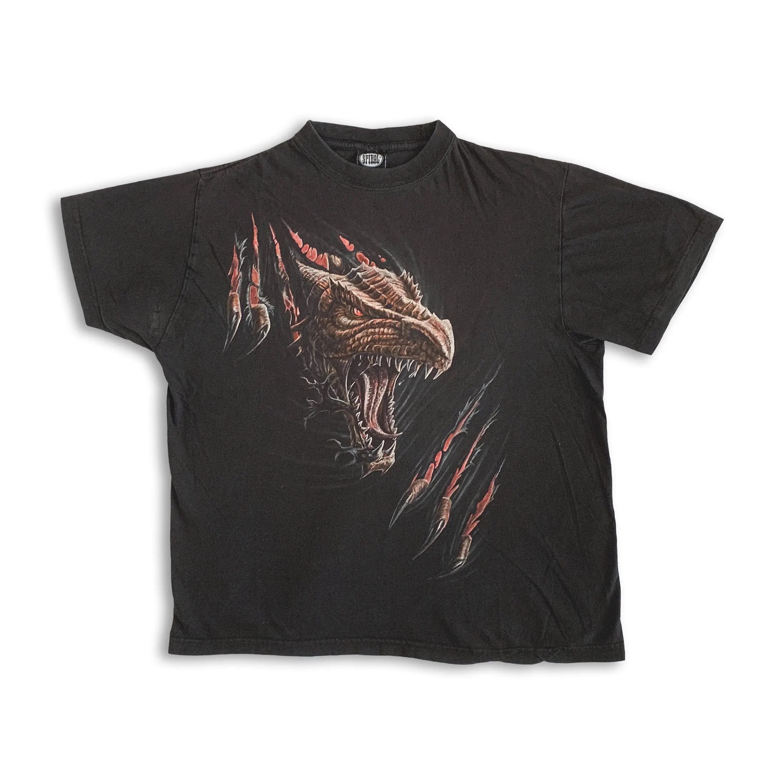 Other Vintage 90s Dragon t shirt Y2K Godzilla Movie Gildan Spiral Size US M / EU 48-50 / 2 - 2 Thumbnail