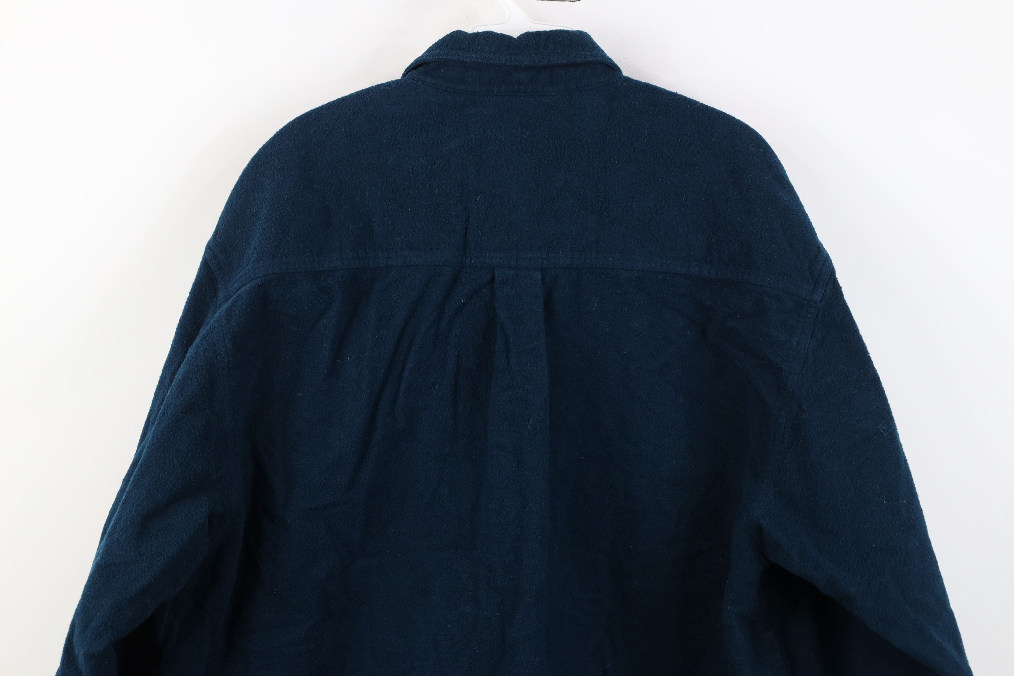 Vintage Vintage 90s Streetwear Cloth Button Shirt Blue Cotton Size US XL / EU 56 / 4 - 12 Thumbnail