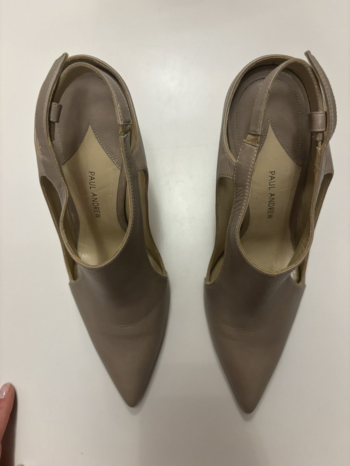 Paul Andrew Paul Andrew beige leather heels Size US 8 / IT 38 - 5 Thumbnail