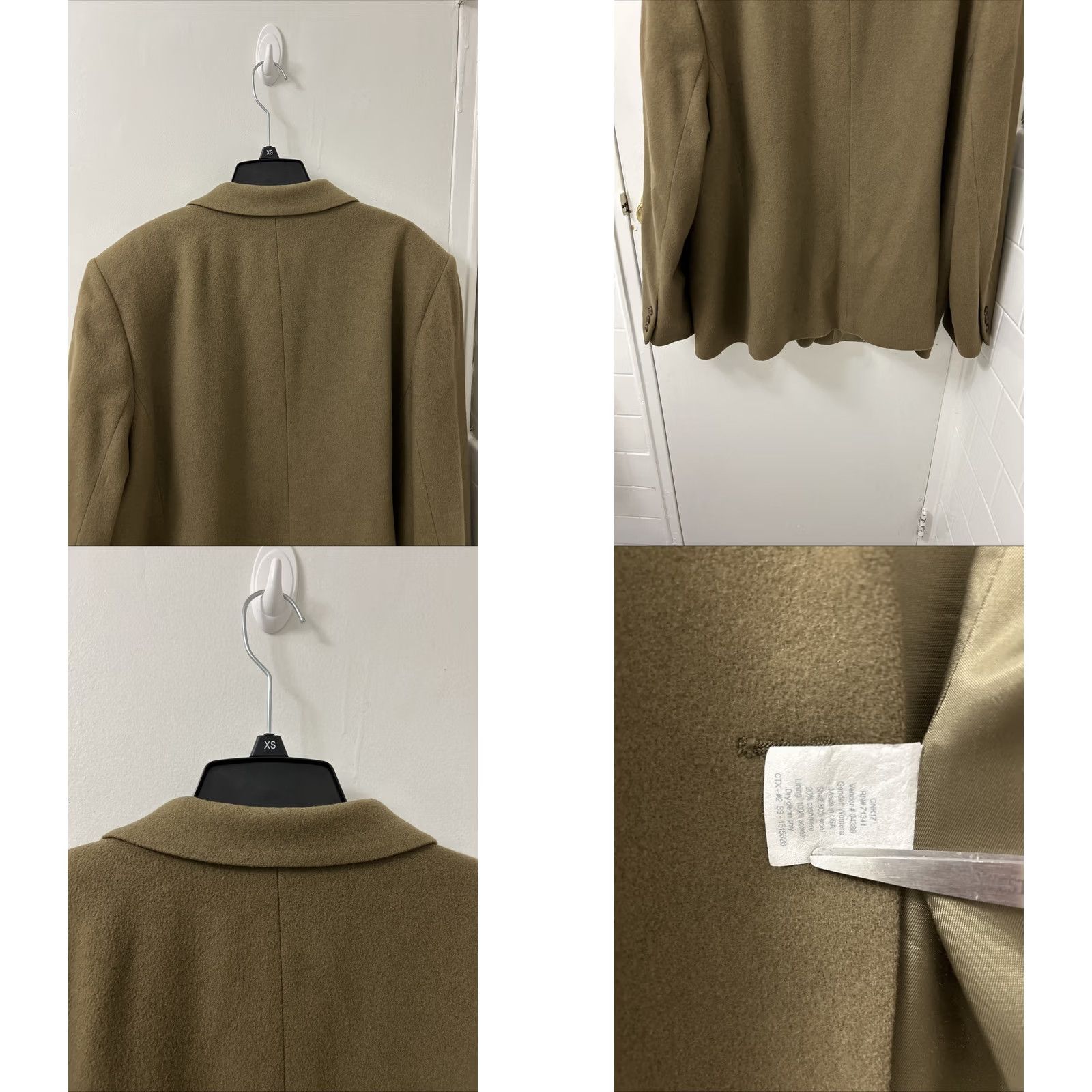 Vintage VINTAGE L.L. Bean Blazer Jacket Womens 20P Brown Wool Cashmere Made In USA Blazer Equestrian Wool/Nylon? Size 3XL / US 20-22 - 8 Thumbnail