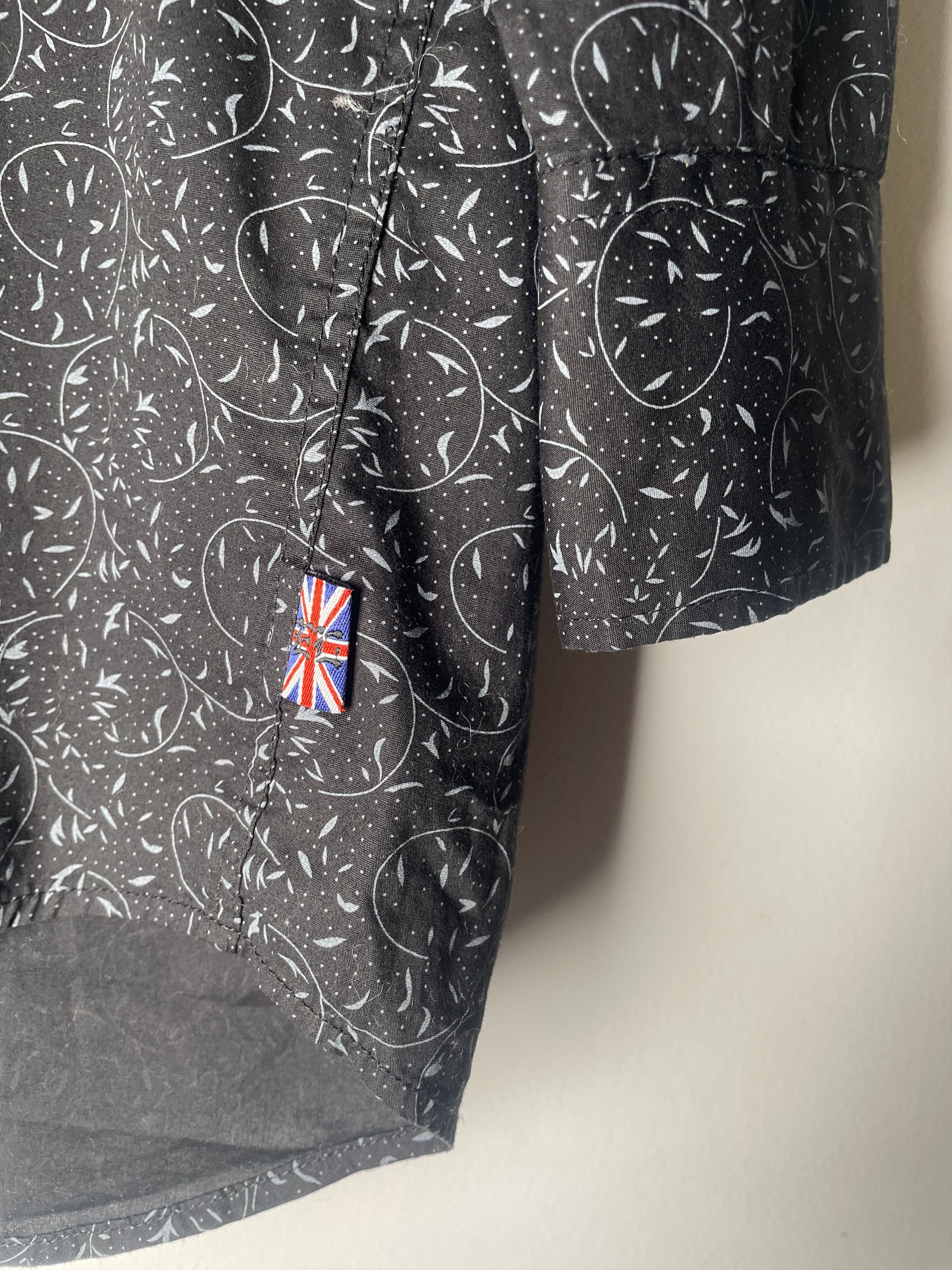 English Laundry English Laundry Black Print Stretch Shirt 16 32/33 Size US L / EU 52-54 / 3 - 6 Thumbnail
