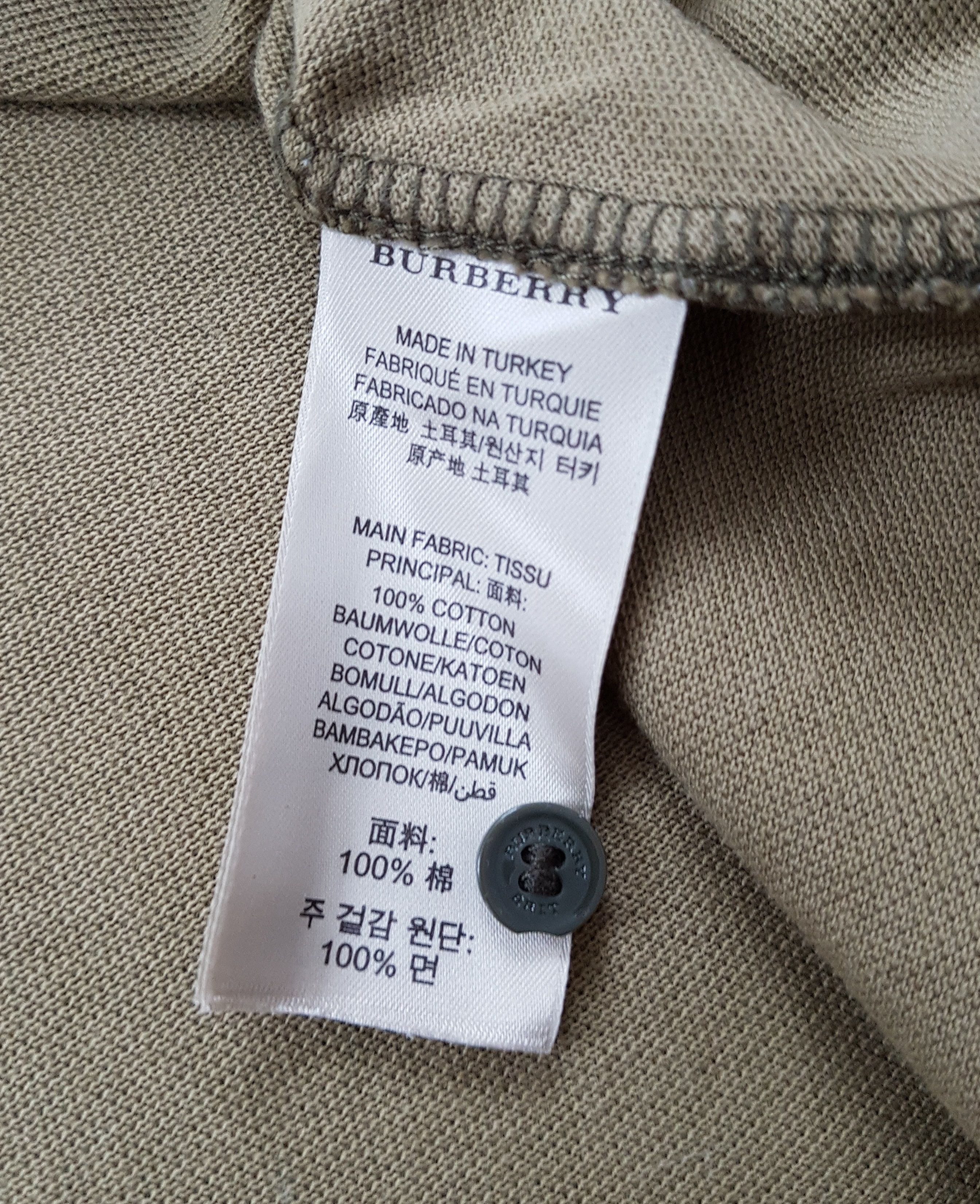 Burberry Burberry Brit Long Sleeve Polo Shirt Size US XXL / EU 58 / 5 - 9 Thumbnail
