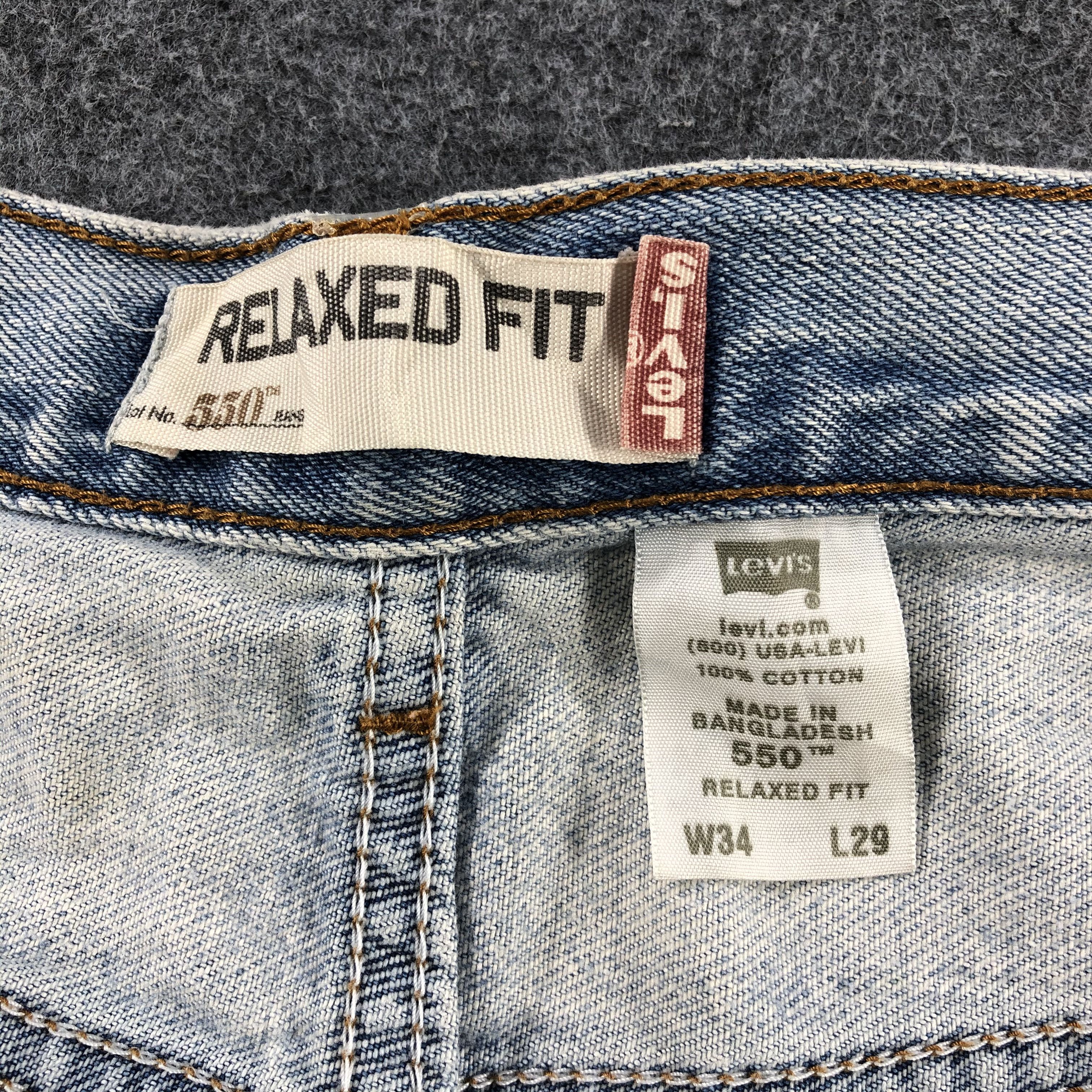 Levi's Vintage Levis 550 Jeans Relaxed Fit Denim-J1048 Size US 33 - 10 Thumbnail