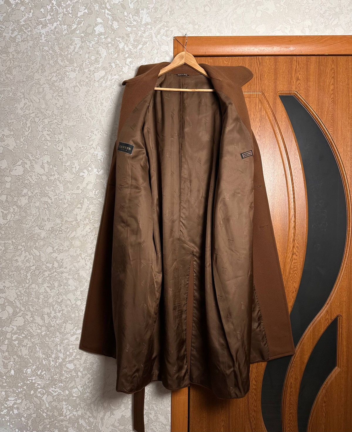 Lanvin Lanvin Paris Wool Cashmere Blend Double Breasted Trench Coat Size XL / US 12-14 / IT 48-50 - 23 Thumbnail