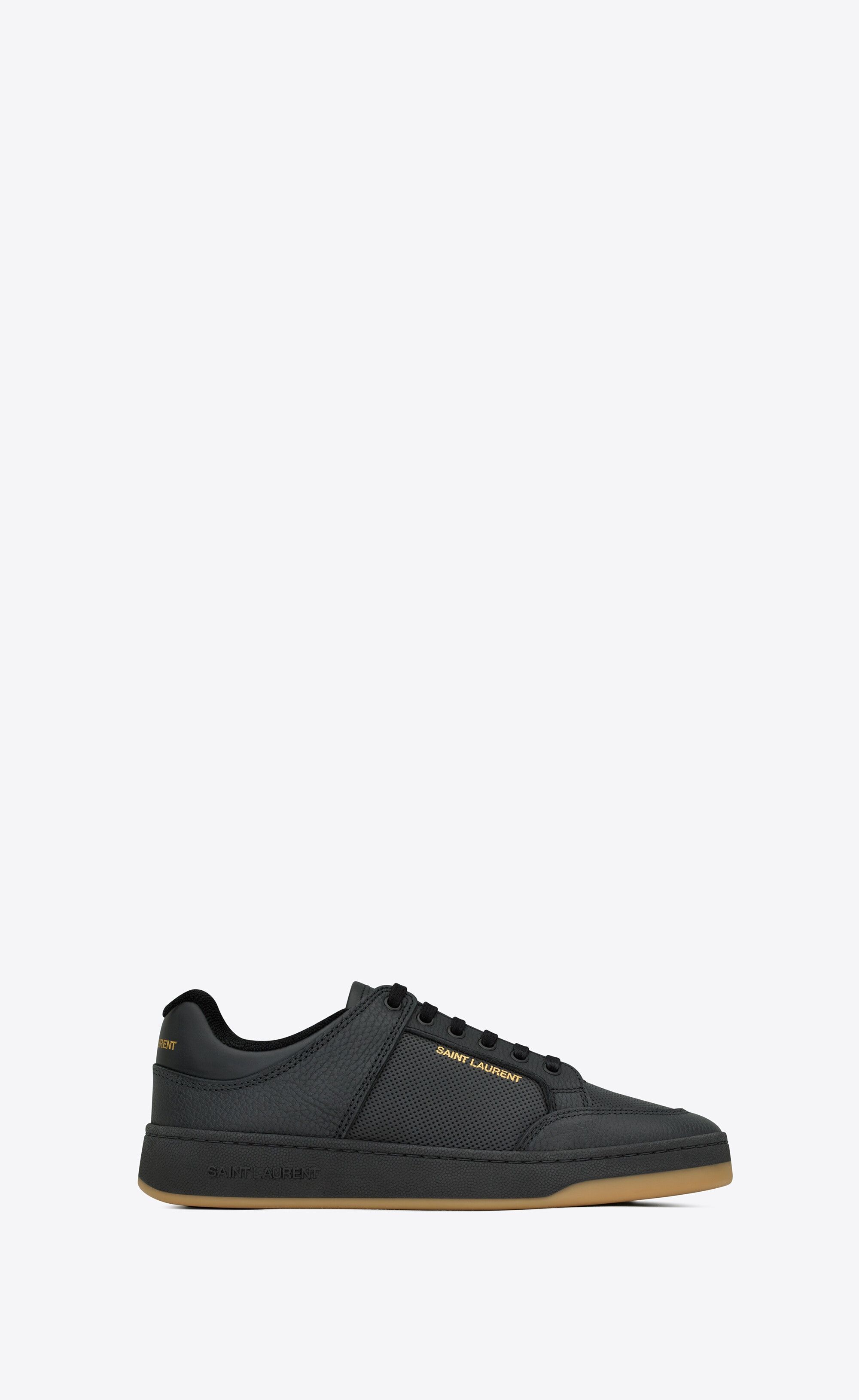 Saint Laurent Paris o1s1wg110126 713600 SL/61 Low Top Sneakers Leather in Noir Size US 10 / EU 43 - 1 Thumbnail