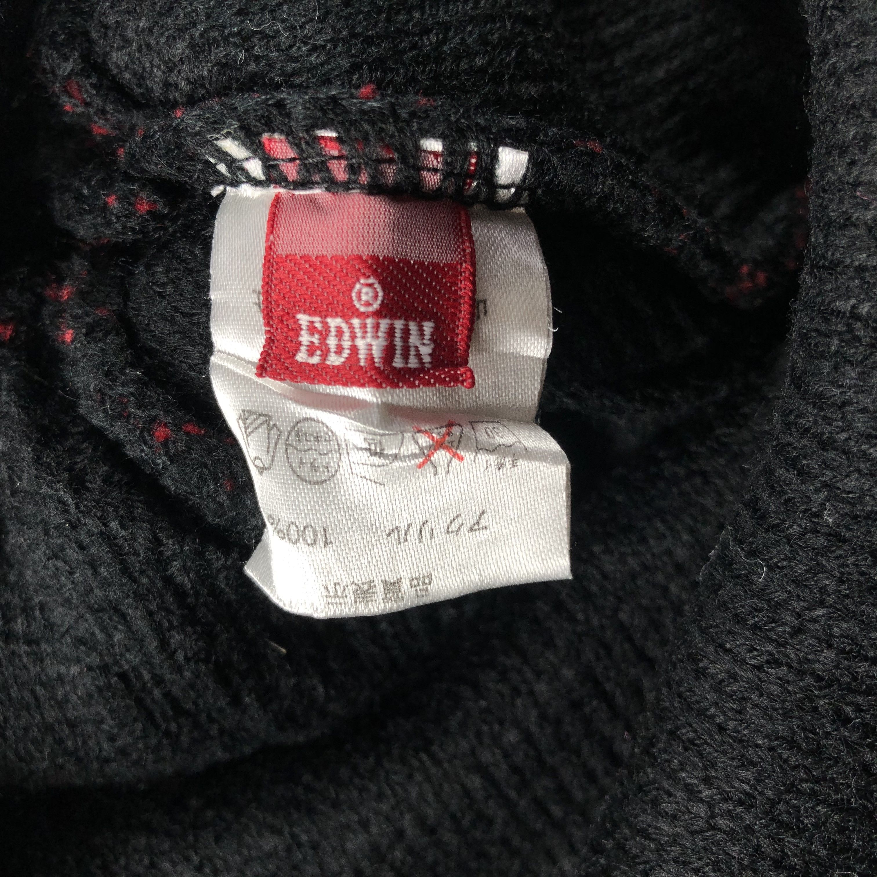 Edwin × Vintage Edwin Checker Bobble Beanie Snow Hat Snow Cap -D305 Size ONE SIZE - 4 Thumbnail
