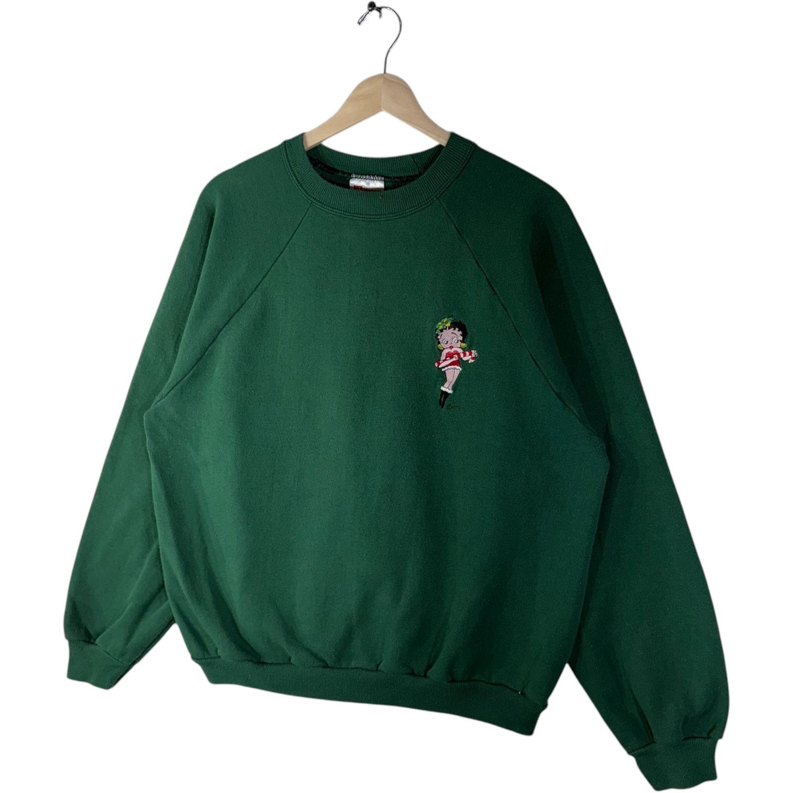 Hanes Vintage Mini Betty Boop Embroidered Crewneck XL Size US XL / EU 56 / 4 - 3 Thumbnail
