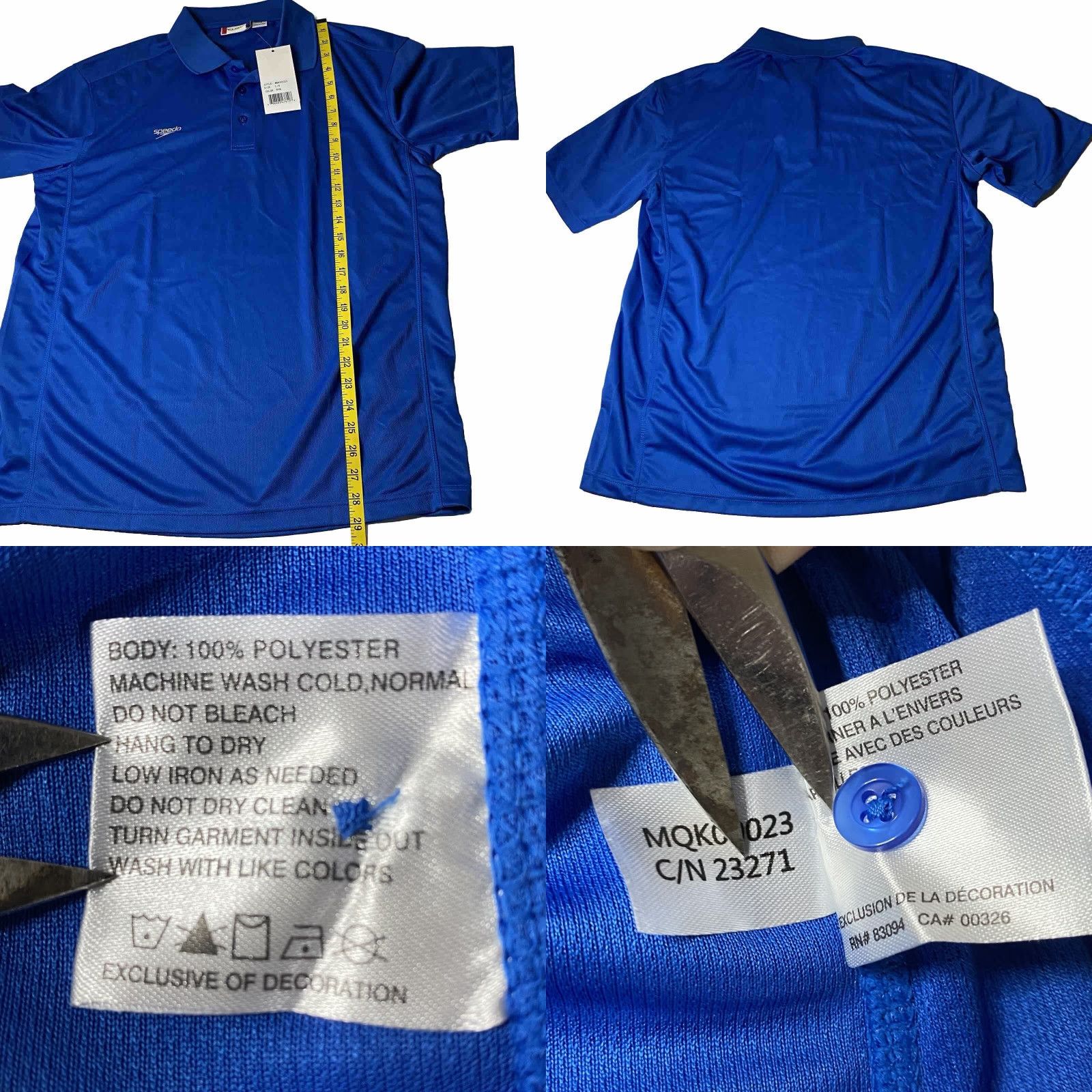 Speedo VINTAGE Speedo Polo Shirt Men’s S Blue Short Sleeve Collared Golf Size US S / EU 44-46 / 1 - 8 Thumbnail