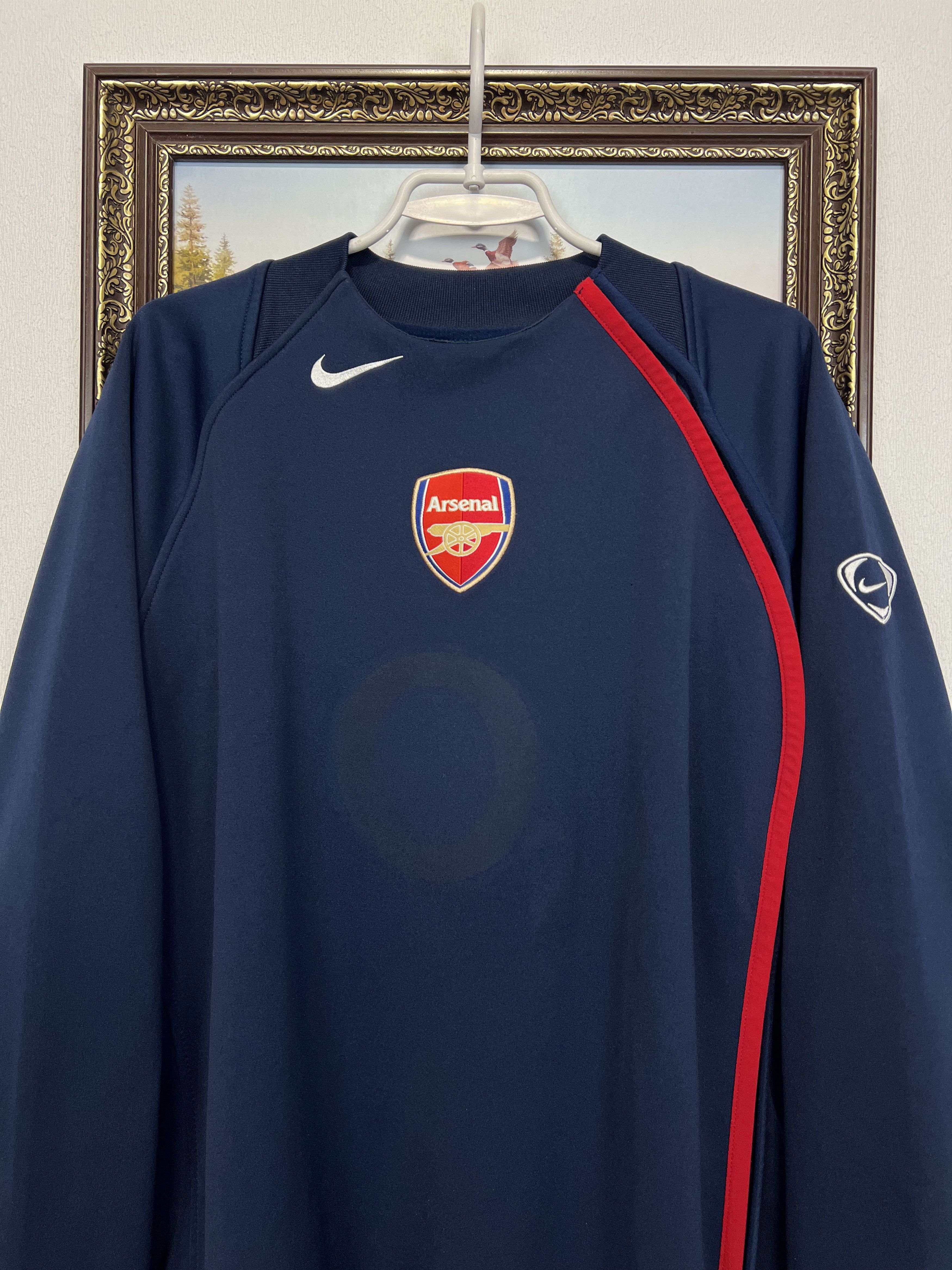 Nike Arsenal Football Sweatshirt Soccer Crewneck Track Top Size US XL / EU 56 / 4 - 2 Thumbnail