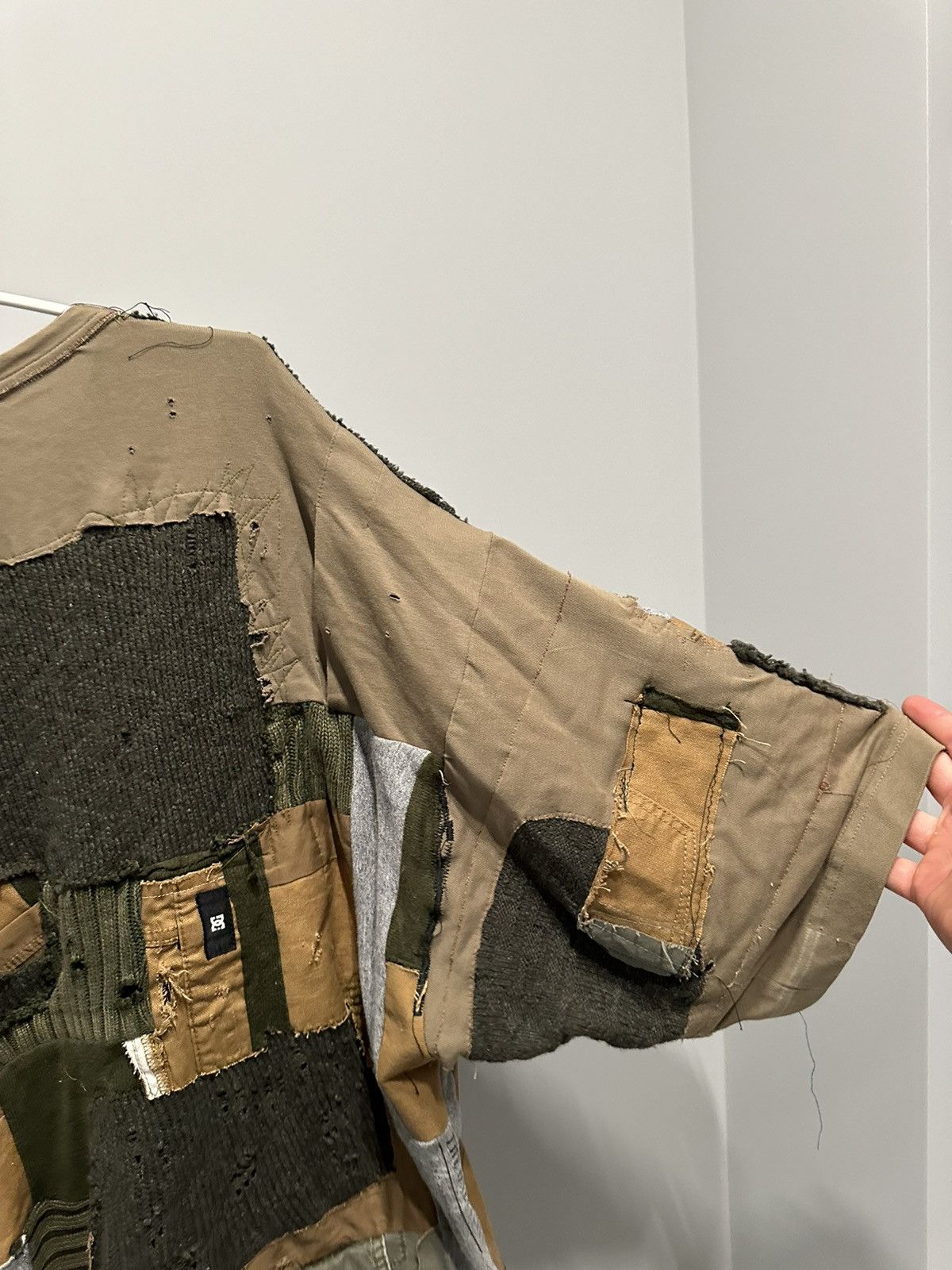 Japanese Brand Avant Garde Patchwork Distressed Shirt Military Oversize DC Size US L / EU 52-54 / 3 - 16 Thumbnail