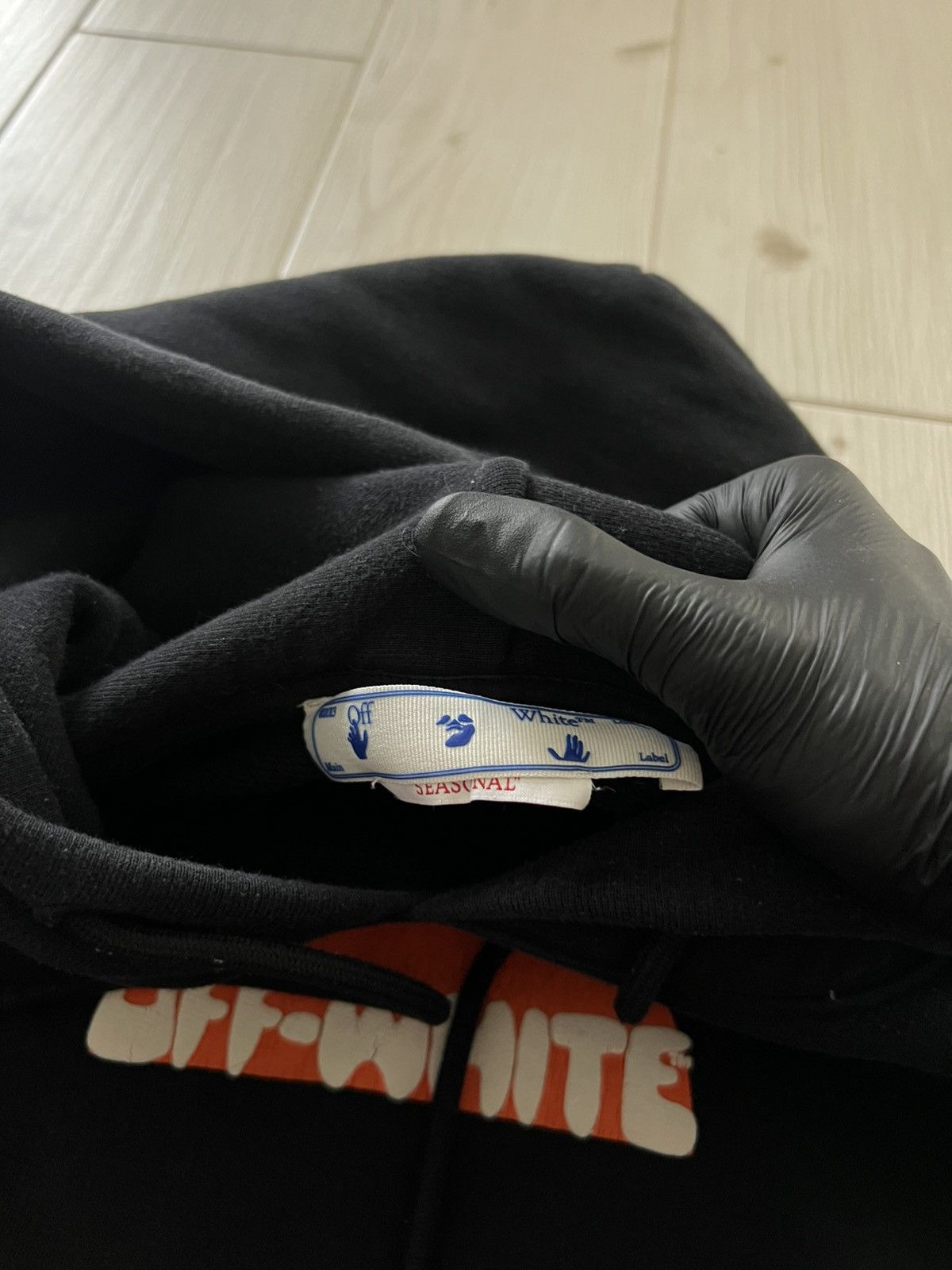 Off-White Off White Hoodie Big Logo Orange Print Medium Size US M / EU 48-50 / 2 - 14 Thumbnail