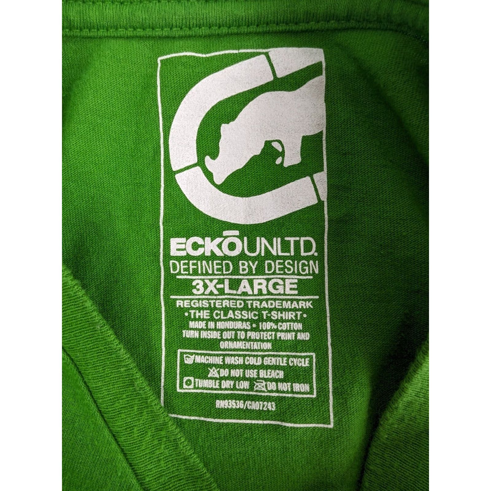 Ecko Unltd. VINTAGE Ecko Unltd. NYC 1972 Issue Tee Shirt Green V-Neck Men 3XL Shirt Mens Streetwear Size US XXL / EU 58 / 5 - 7 Thumbnail
