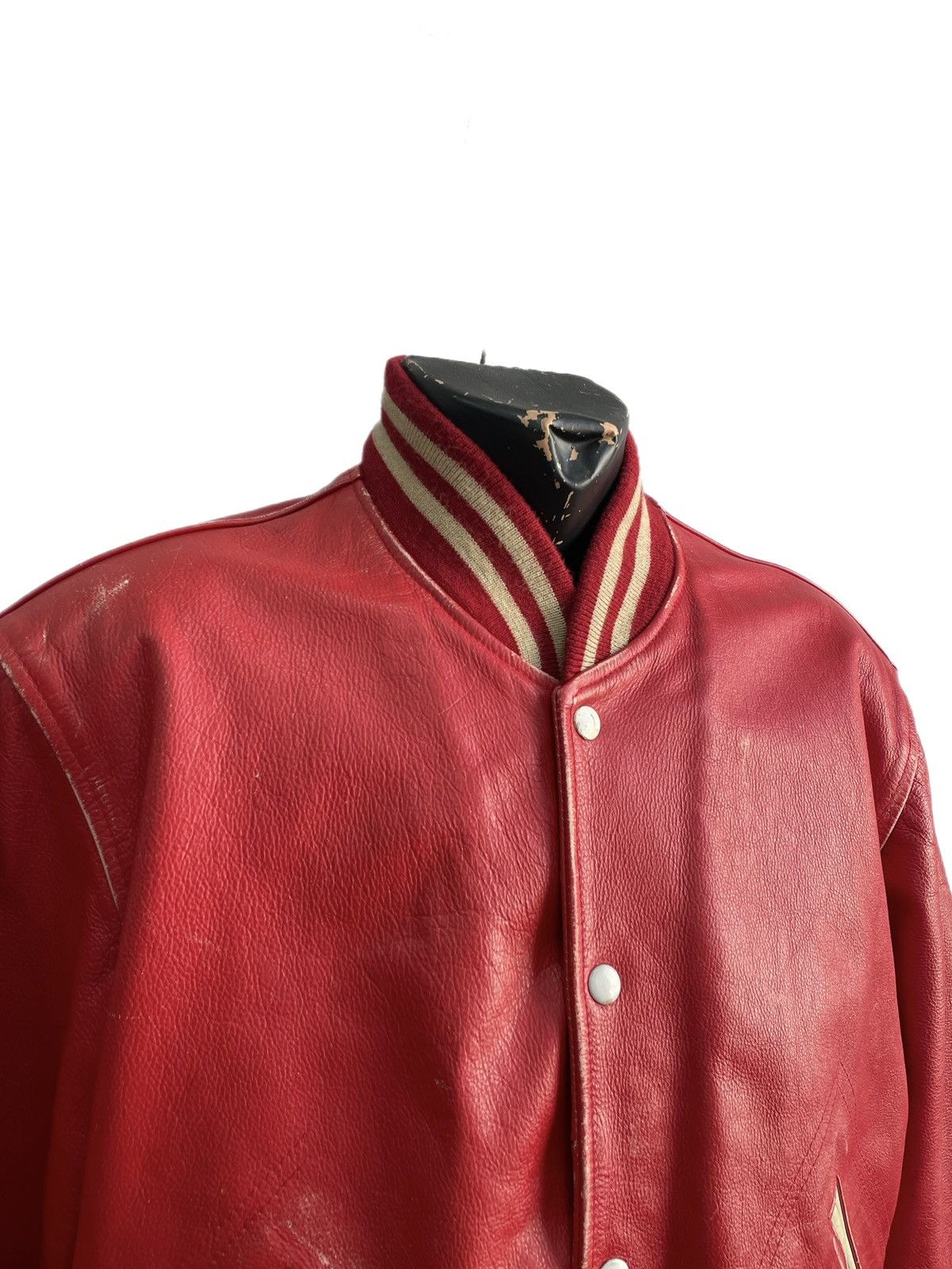 Lee Vintage retro leather lee storm rider Trevor varsity jacket Size US M / EU 48-50 / 2 - 3 Thumbnail