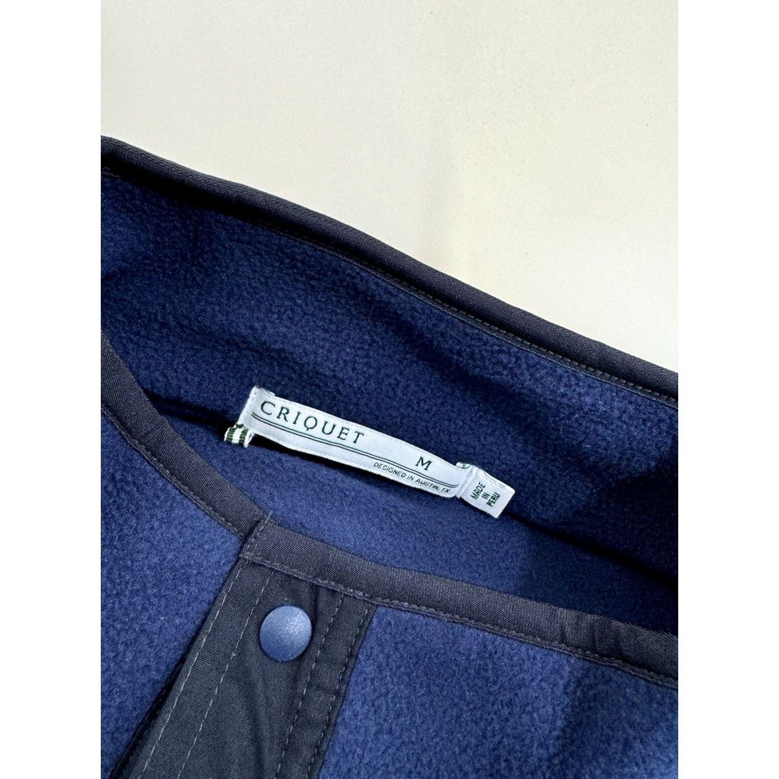 Logo 7 CRIQUET Jacket - M fleece Pullover Embroidered Logo Blue - NEW w/o TAG, Snap Closure, Cobble/ CQ46, Mens, Shirt? Size US M / EU 48-50 / 2 - 4 Thumbnail