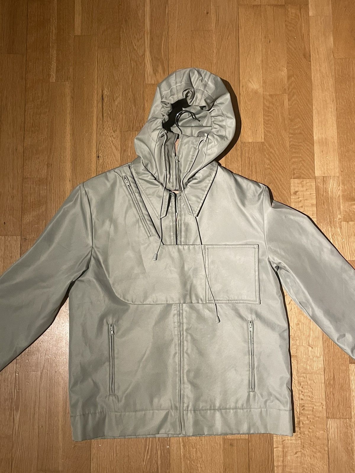 image of Pieces Uniques Pieces Unique Ss20 Trust Jacket in Gray/Green, Men's (Size Large)