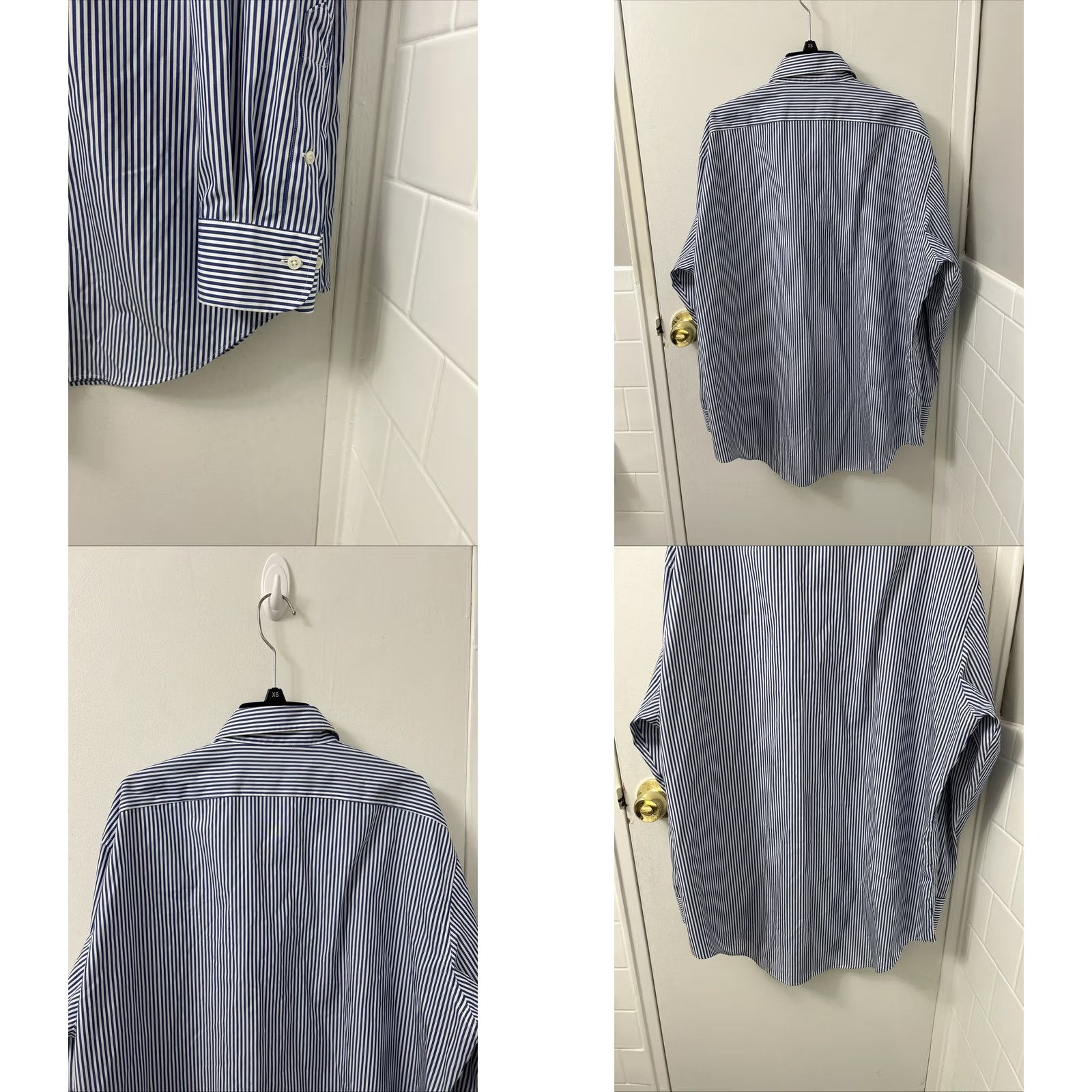 Ralph Lauren Lauren Ralph Lauren Shirt Men 16.5 Blue White Striped Classic Fit Non Iron L/S Size US XL / EU 56 / 4 - 8 Thumbnail
