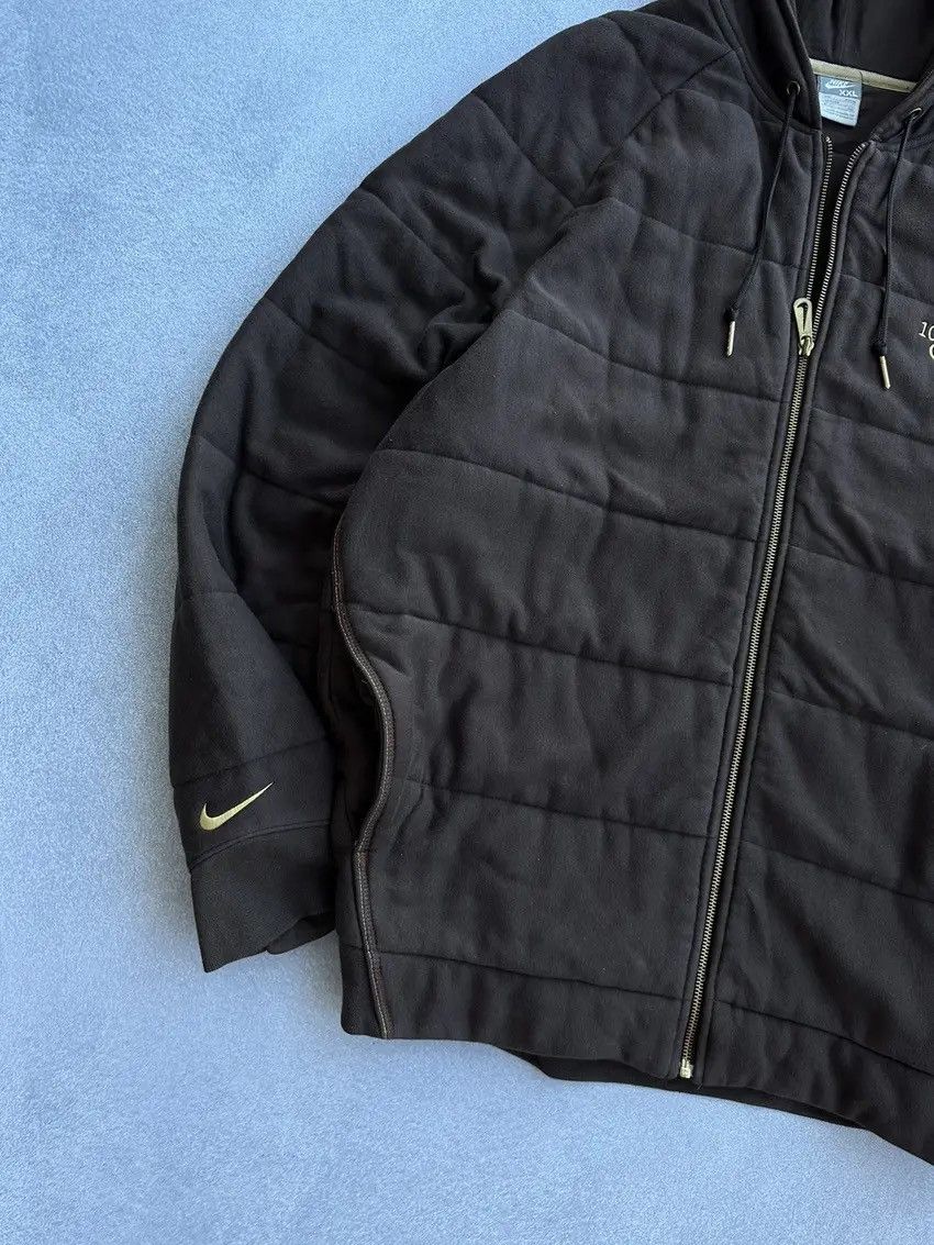 Nike × Vintage Vintage Nike Ronaldinho 10 Rare Brown Heavy Jacket Size US XXL / EU 58 / 5 - 3 Thumbnail