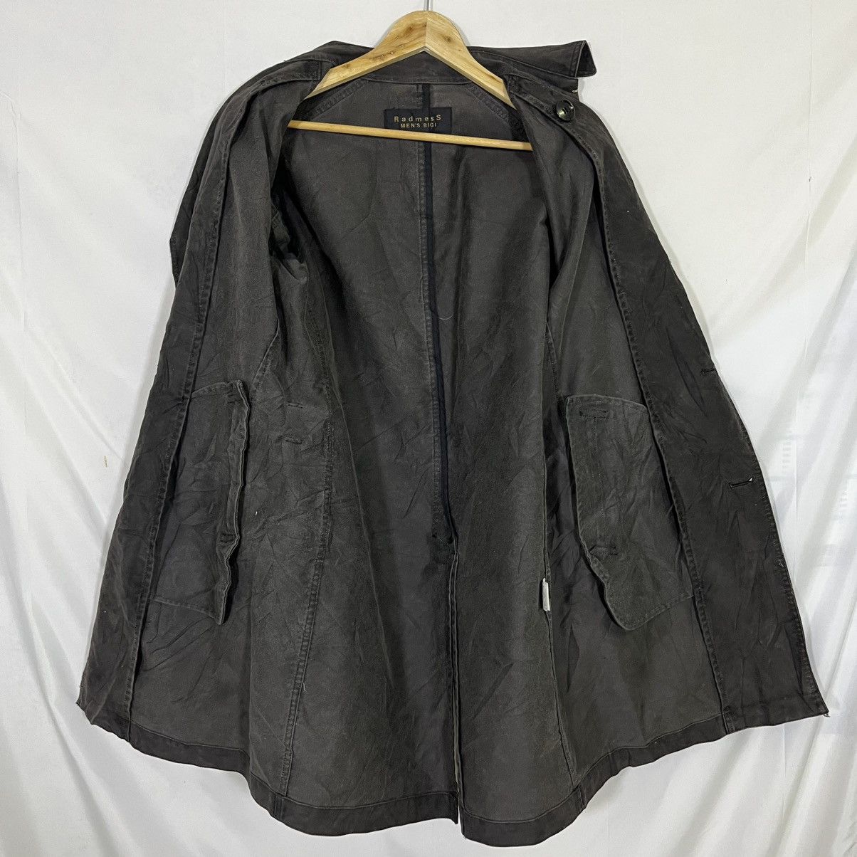 FrenchTrotters VINTAGE RADMESS MEN’S BIGI HEAVYWEIGHT BELTED TRENCH COAT Size US M / EU 48-50 / 2 - 7 Thumbnail