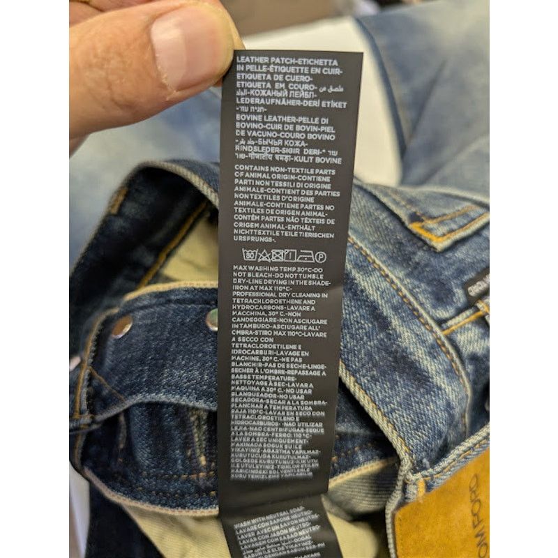 Tom Ford o1rshd1 Straight-Fit Denim Jeans in Navy Size US 34 / EU 50 - 16 Thumbnail