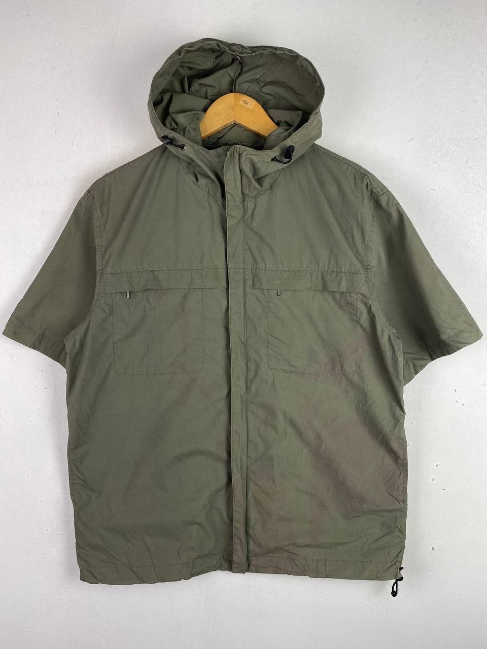 image of Avant Garde x Uniqlo Vintage Uniqlo s Shortsleeves Jacket in Green, Men's (Size Large)