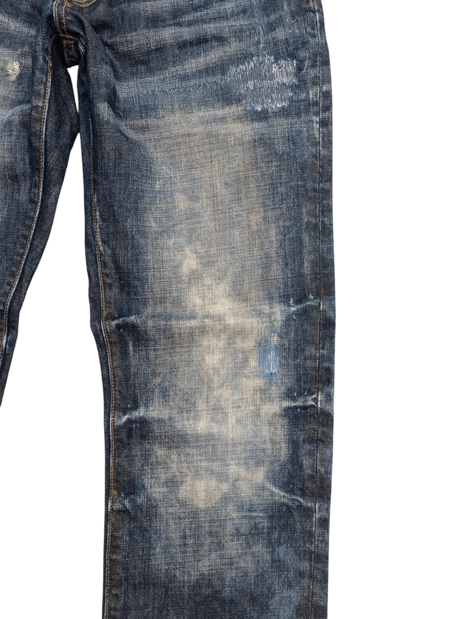 Tornado Mart STRIVERS & CO UNION MADE TIE DYE DISTRESSED WHISKERS FADED Size US 30 / EU 46 - 3 Thumbnail