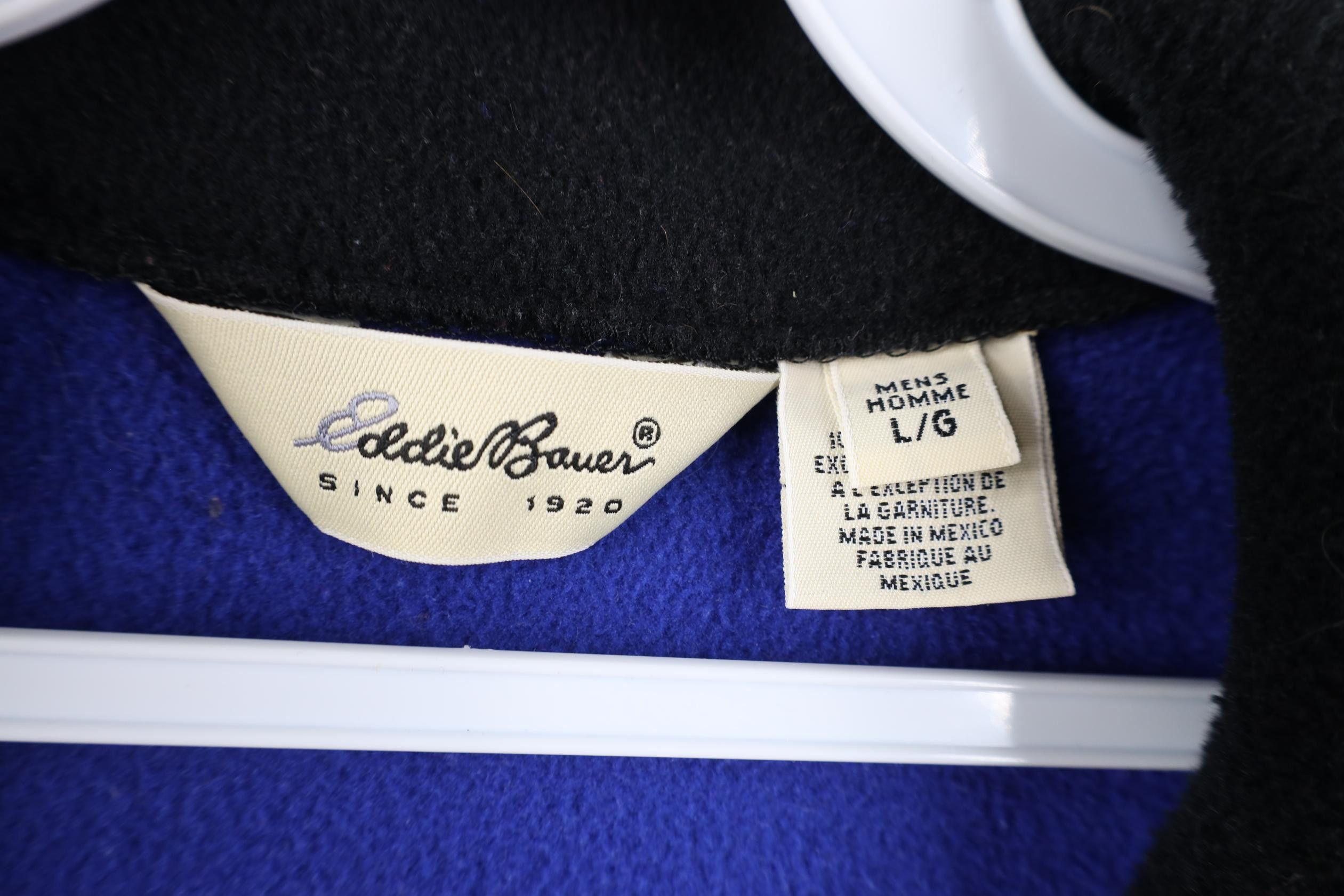 Eddie Bauer Vintage 90s Eddie Bauer Fleece Full Zip Vest Jacket Blue Size US L / EU 52-54 / 3 - 7 Thumbnail