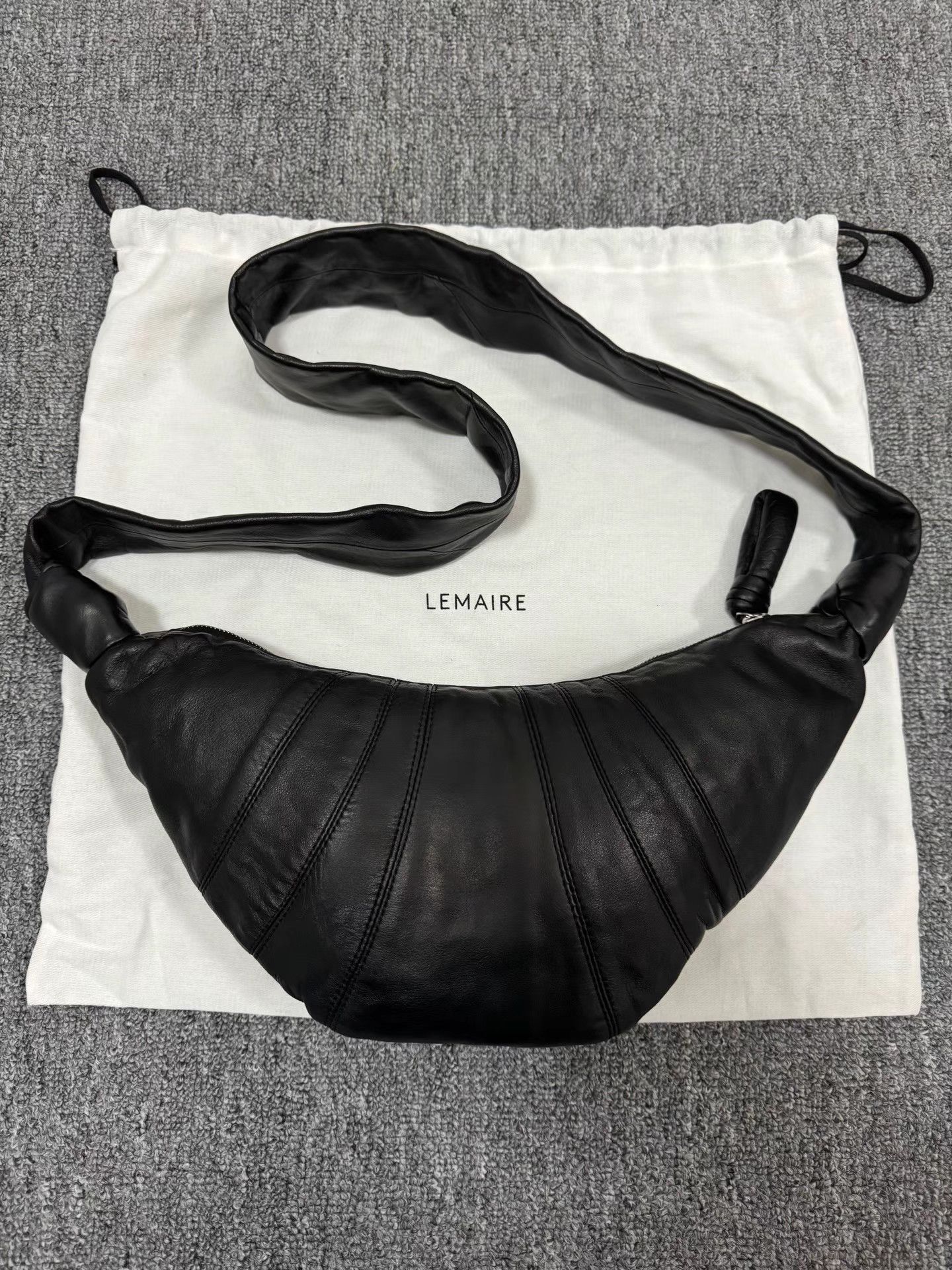 Lemaire Lemaire black Croissant bag Size ONE SIZE - 1 Thumbnail