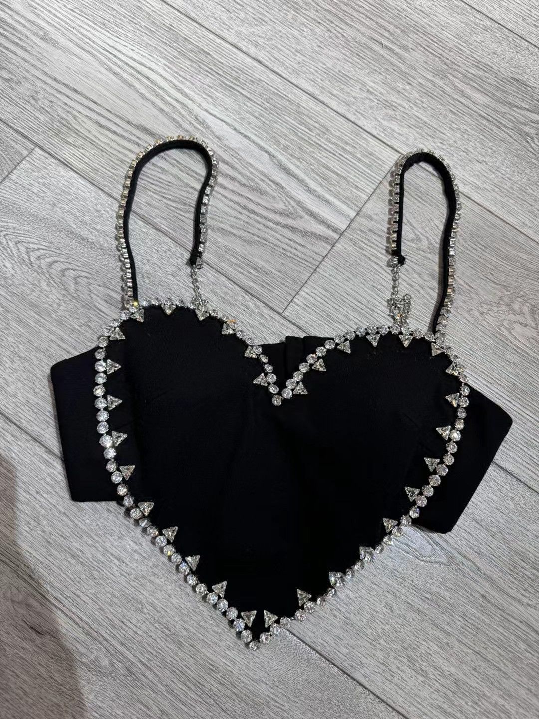 Area Embellished Heart Shaped Top Size S / US 4 / IT 40 - 3 Thumbnail
