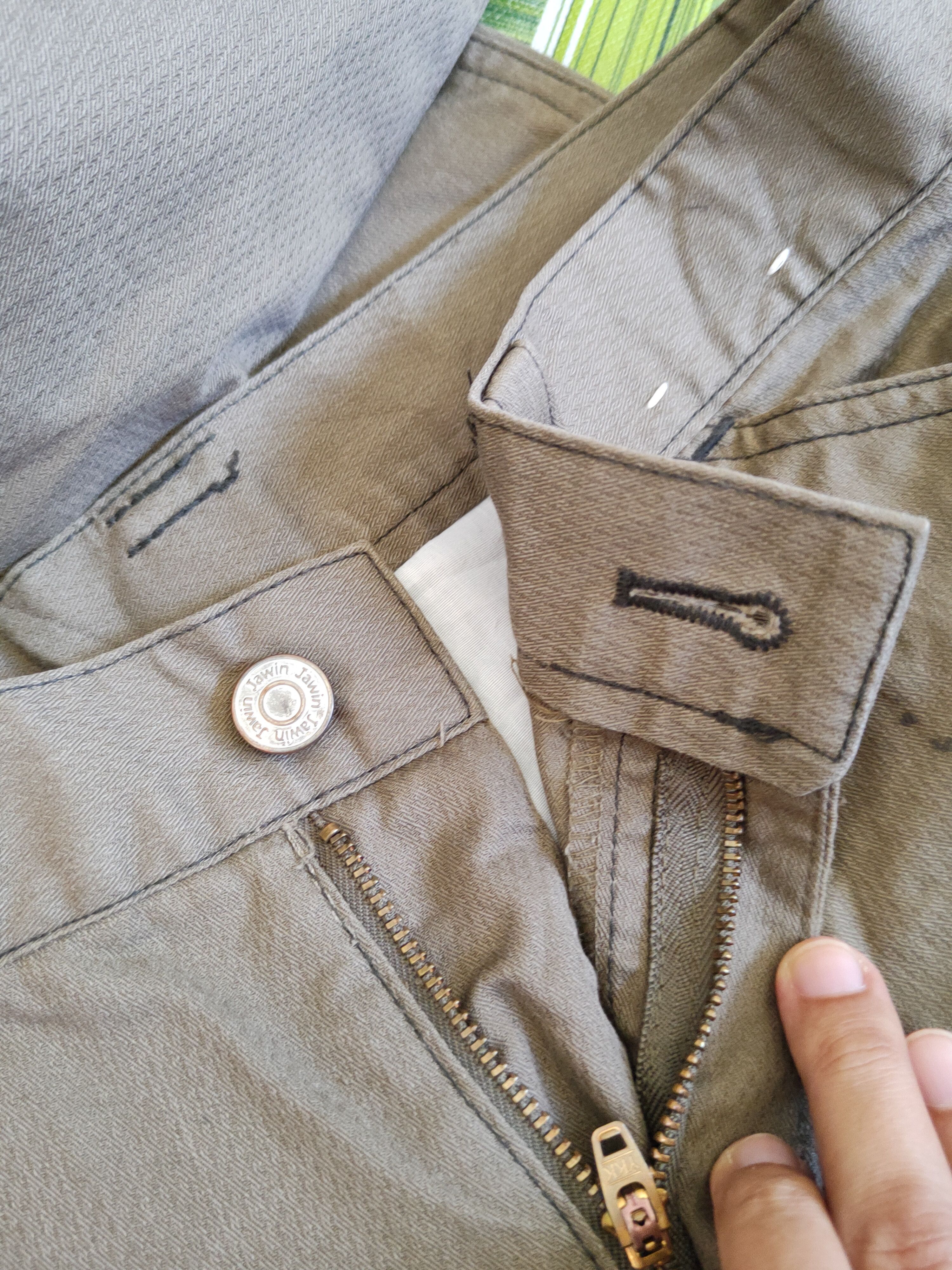 Japanese Brand Jawin Olive Multipocket Tactical Cargo Pants #S1823 Size US 32 / EU 48 - 12 Thumbnail