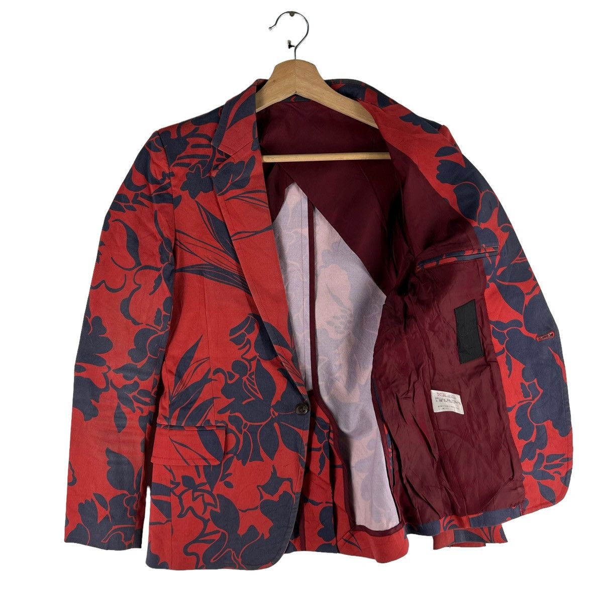 Hysteric Glamour 🔥VTG DOUBLE BREAST JACKET JAPAN MADE ROSE FULL PRINT Size US M / EU 48-50 / 2 - 9 Thumbnail