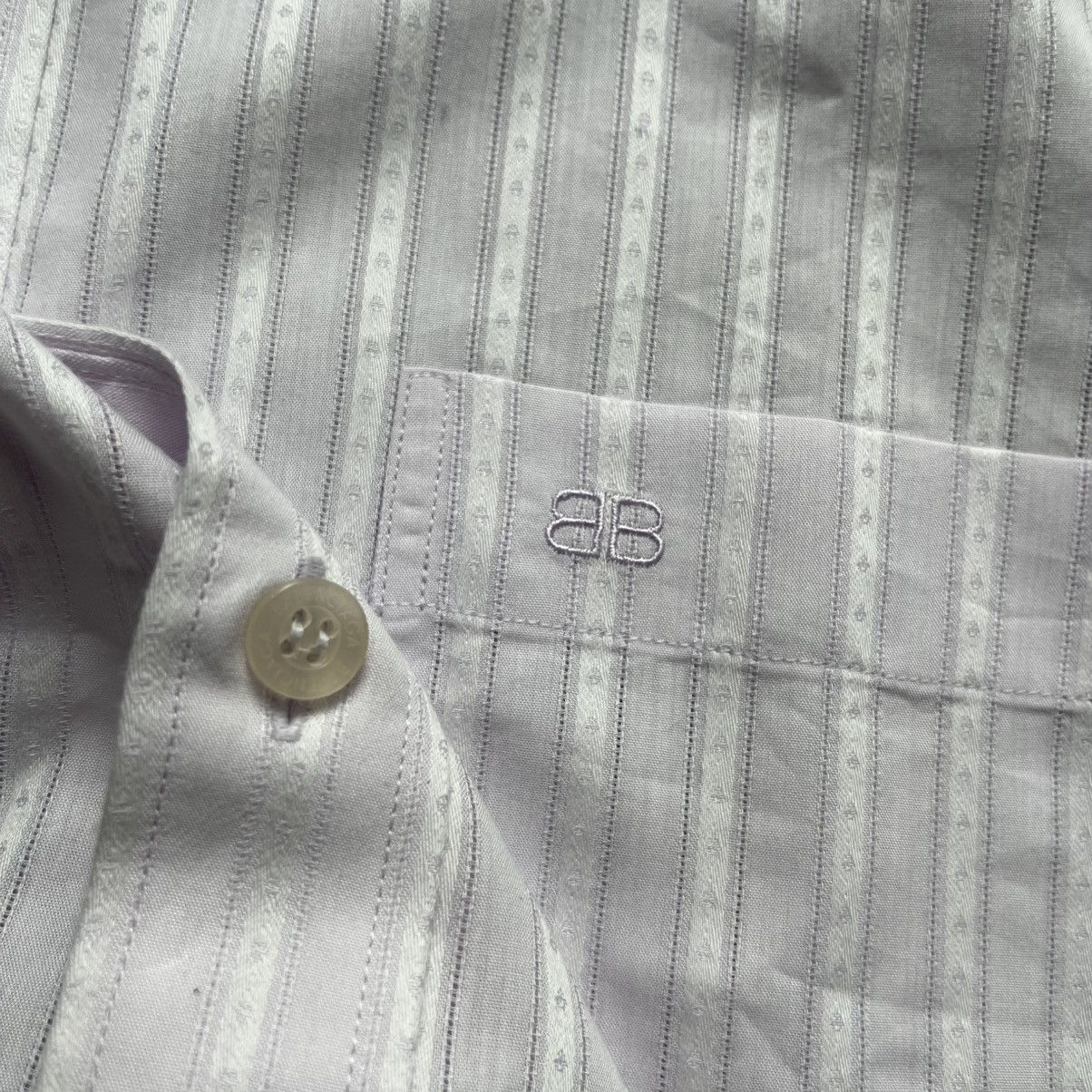 Balenciaga Vintage Balenciaga stripe Shirt Size US L / EU 52-54 / 3 - 4 Thumbnail