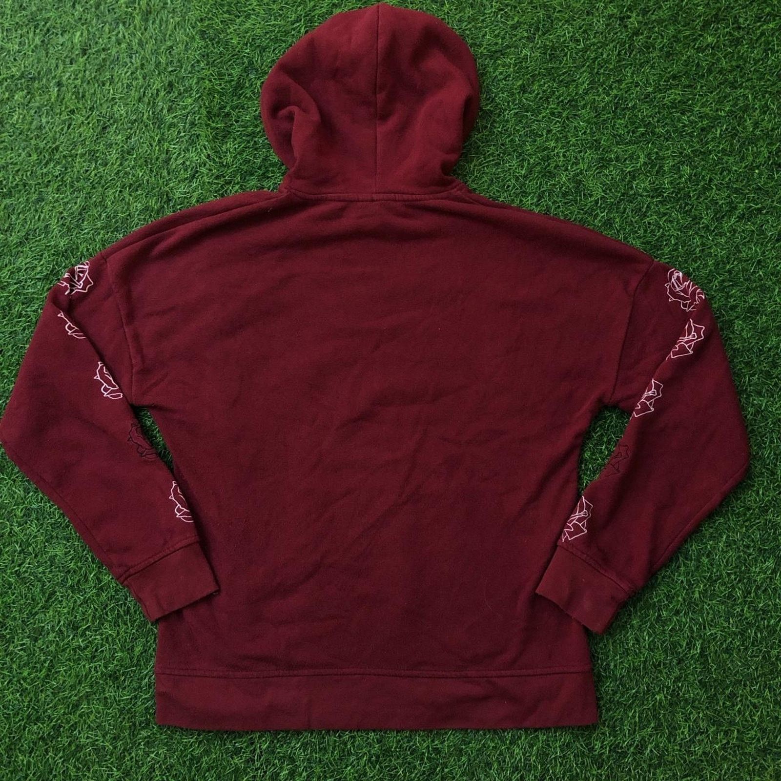 Empyre Maroon Empyre Rose Graphic Sleeve Print Hooded Sweatshirt Size US S / EU 44-46 / 1 - 2 Thumbnail