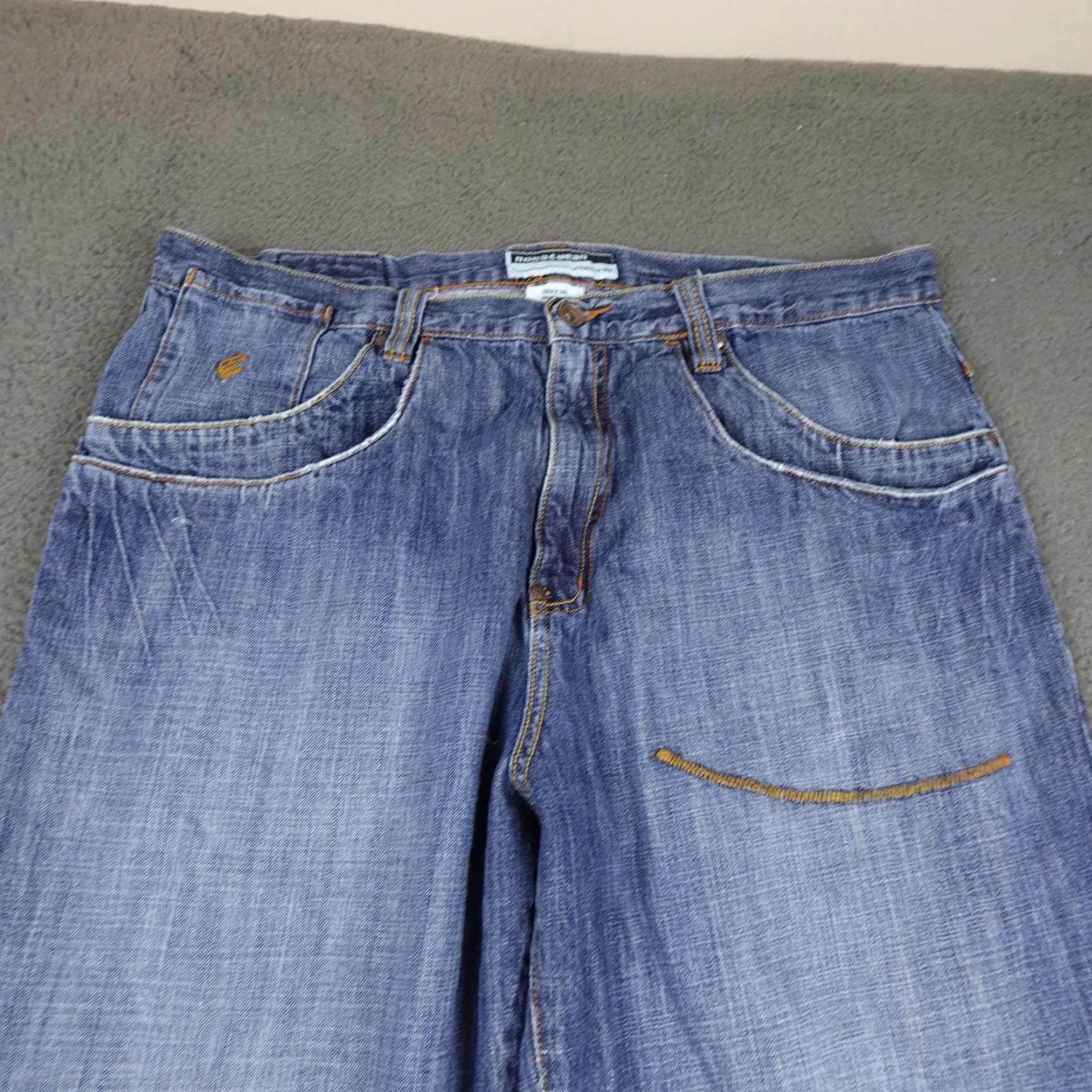 Rocawear VINTAGE Rocawear Jeans Mens 38x34 Blue Relaxed Fit Baggy Denim Skate Y2k Size US 38 / EU 54 - 4 Thumbnail