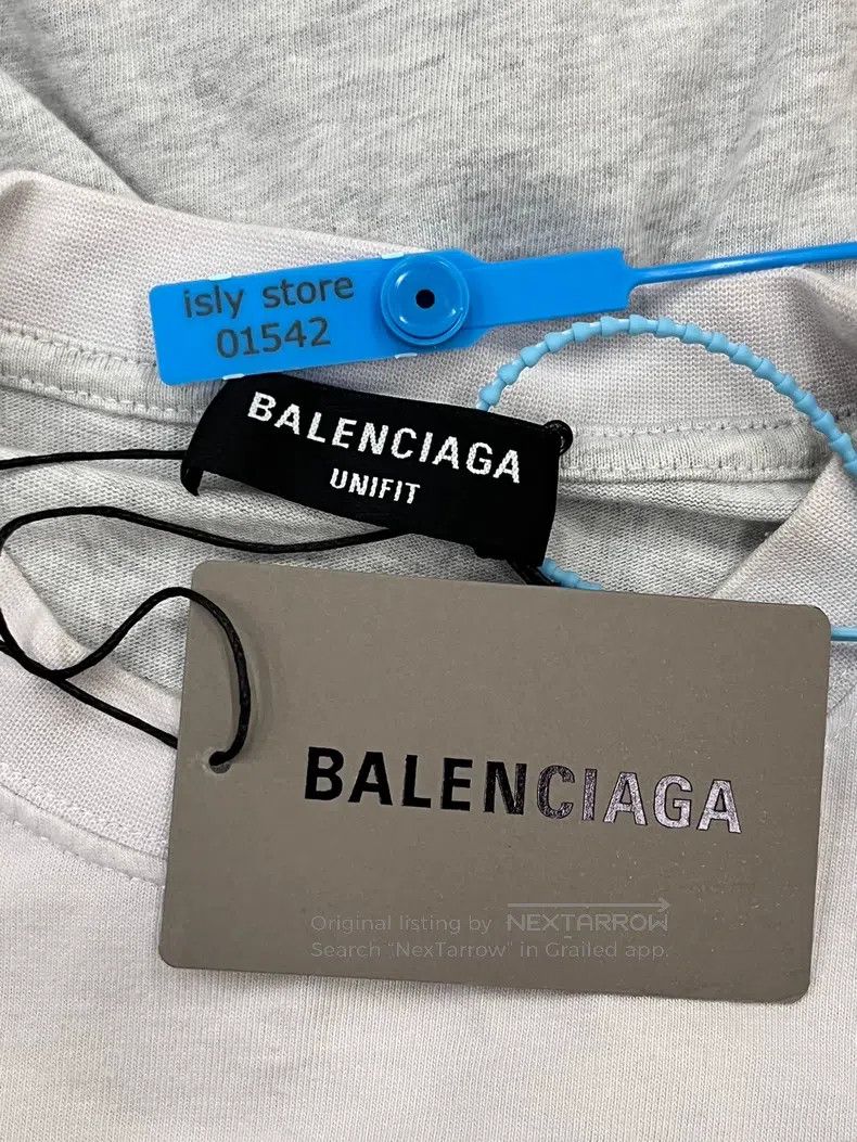 Balenciaga Balenciaga Inverted Alphabet Print Round Neck Contrast Sho Size M / US 6-8 / IT 42-44 - 5 Thumbnail