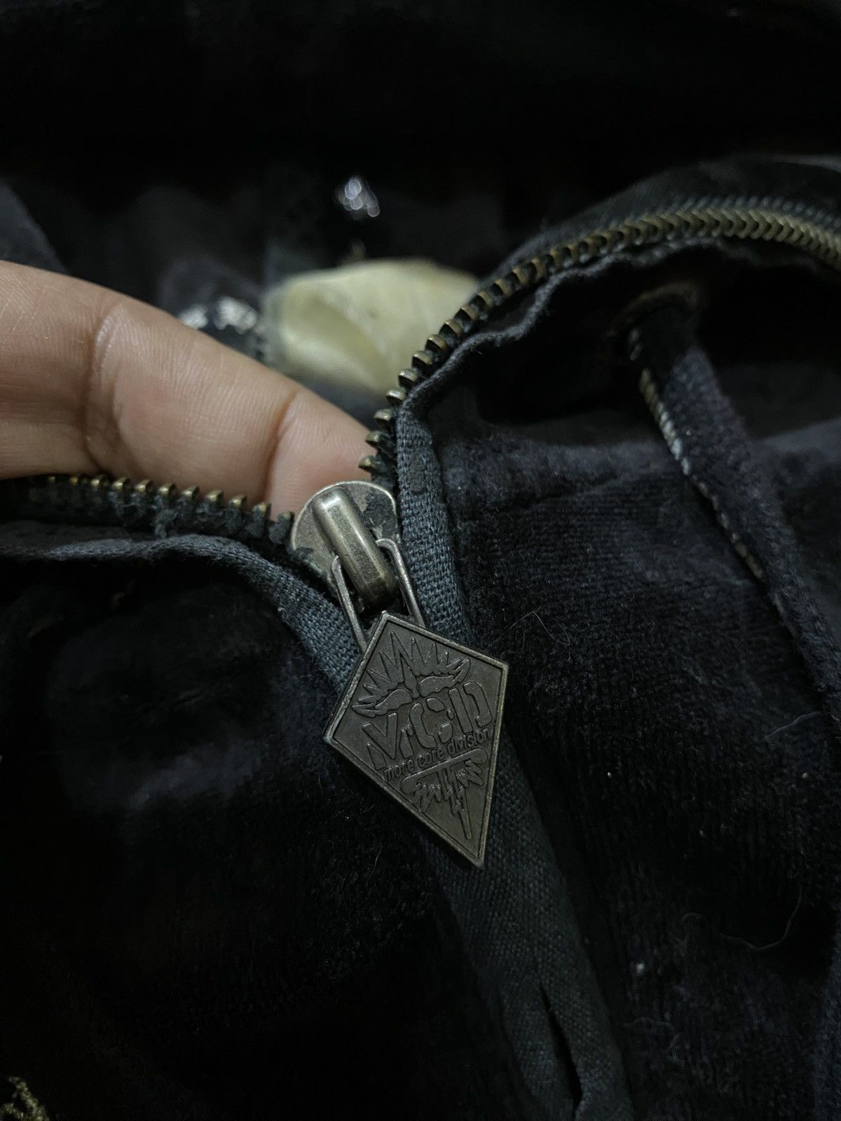 Designer × Japanese Brand mcd More Core Division Velvet Zip Hoodie Size US M / EU 48-50 / 2 - 8 Thumbnail