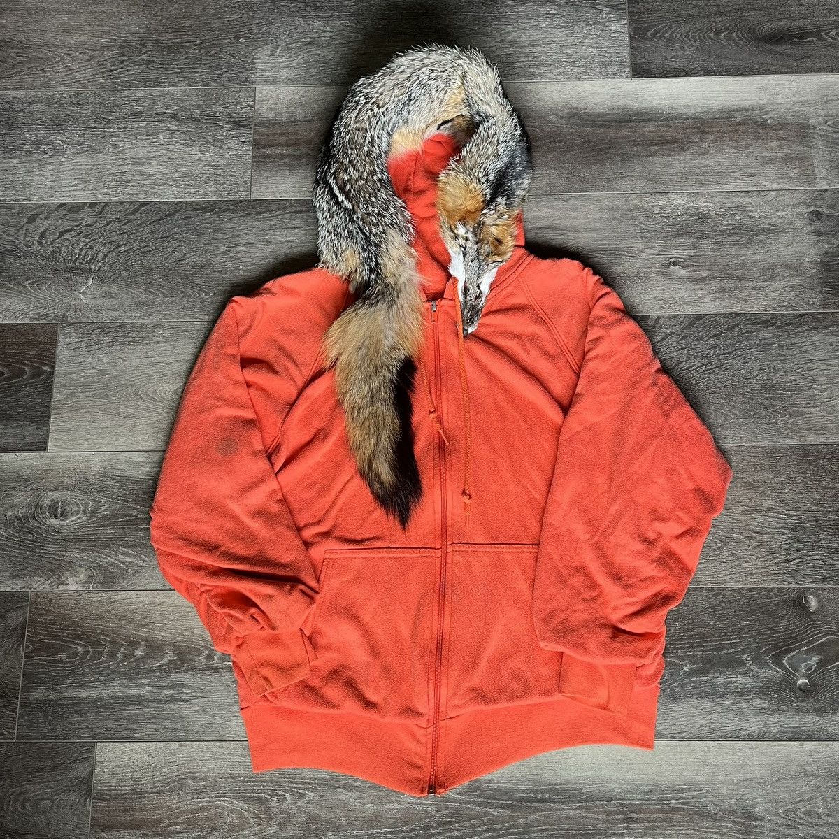Kentucky Boy Tyler Kentucky Boy Tyler Fox Pelt Fur Thermal Lined Zip Up Hoodie Size US S / EU 44-46 / 1 - 1 Thumbnail