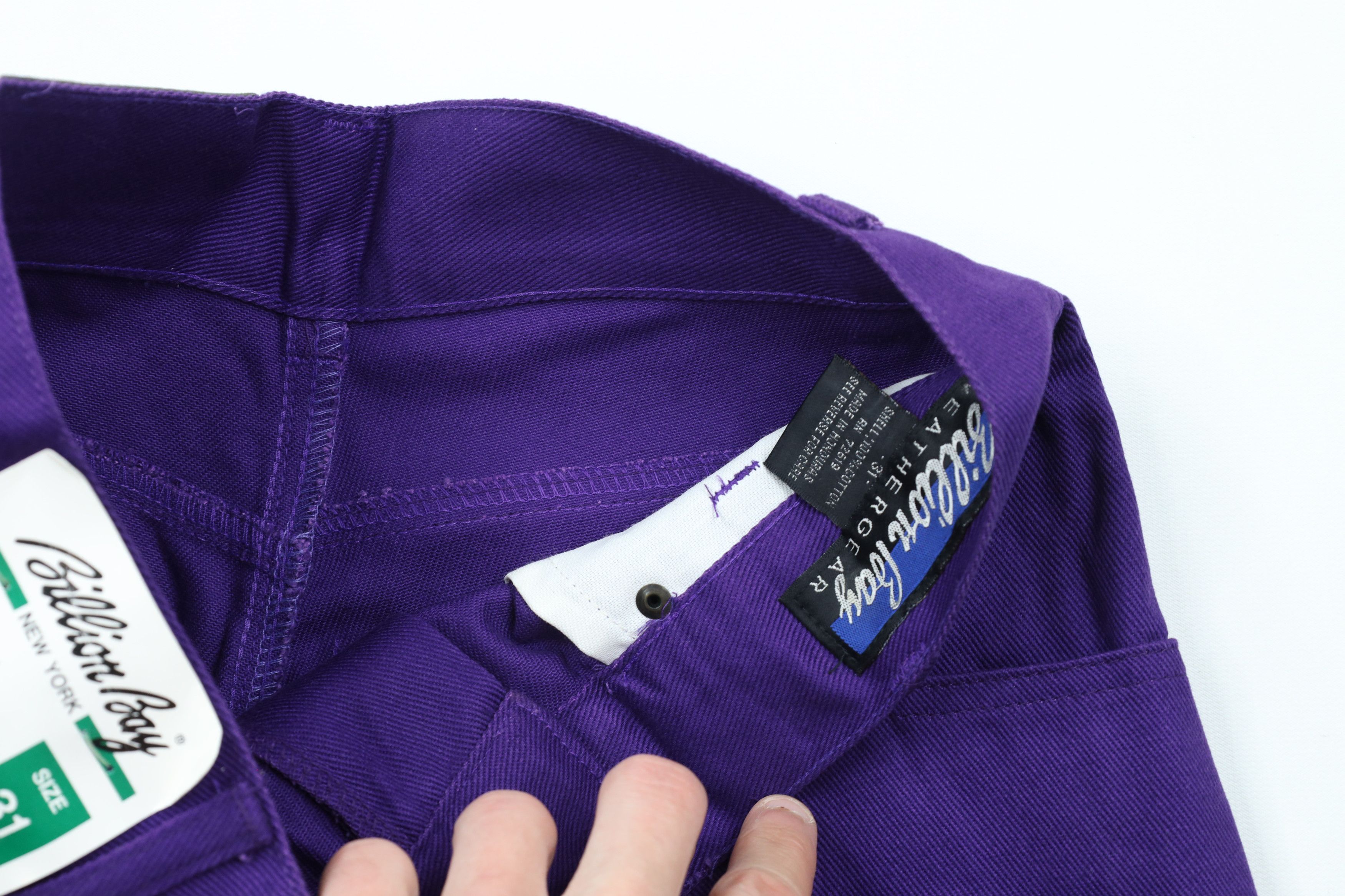 Vintage Deadstock Vintage 90s Streetwear Denim Shorts Jorts Purple Size US 30 / EU 46 - 5 Thumbnail