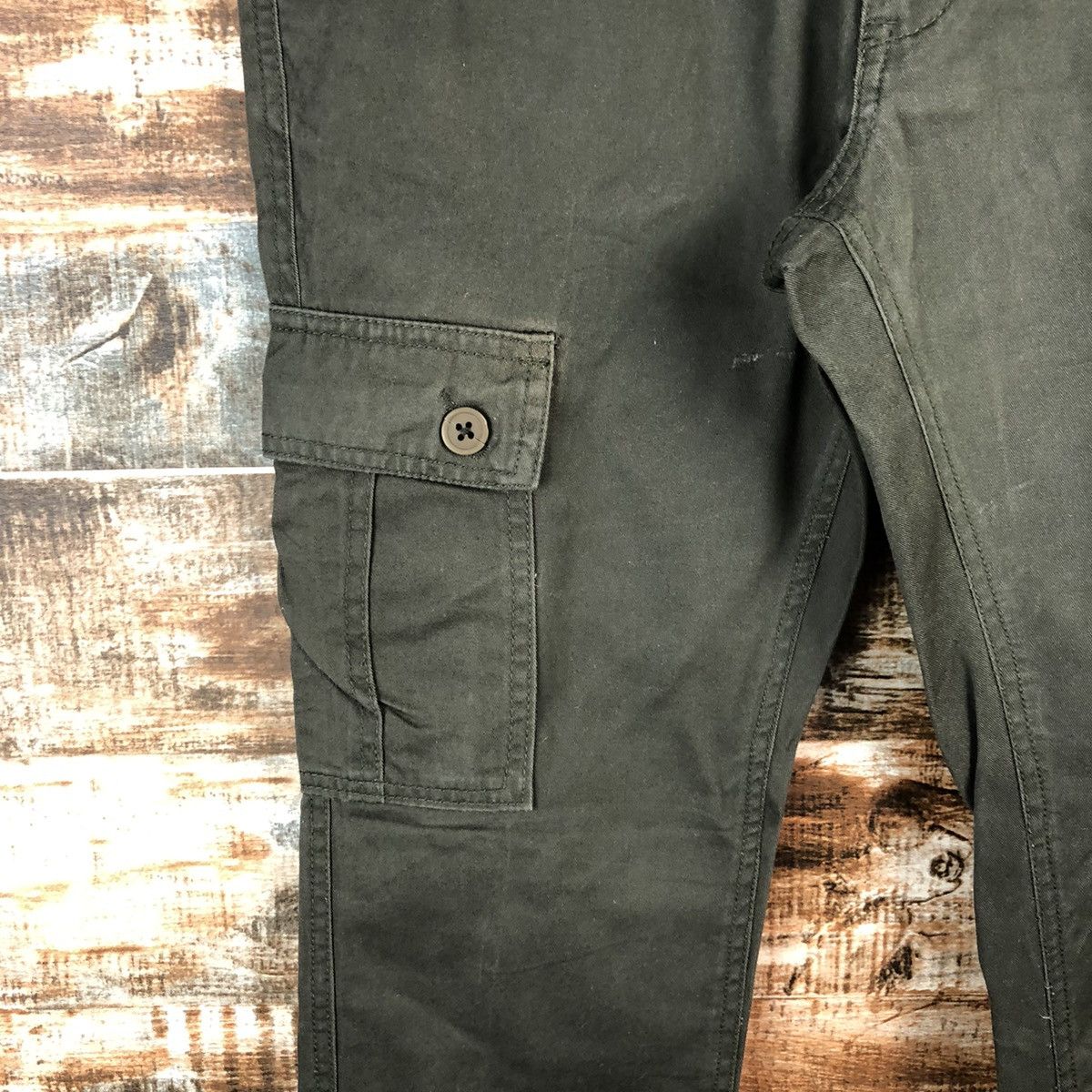 Japanese Brand Imp green Cargo buckle back utility Multipocket Pants #A2434 Size US 28 / EU 44 - 9 Thumbnail