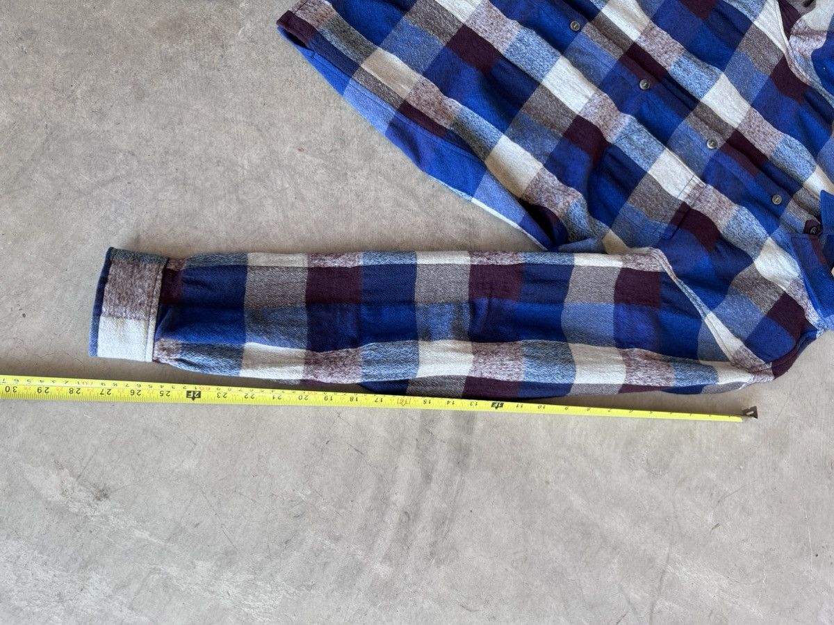 John Elliott WOOL FLANNEL BUTON UP PURPLE BLUE GREY THIN LINEN CASHMERE 3 Size US M / EU 48-50 / 2 - 6 Thumbnail