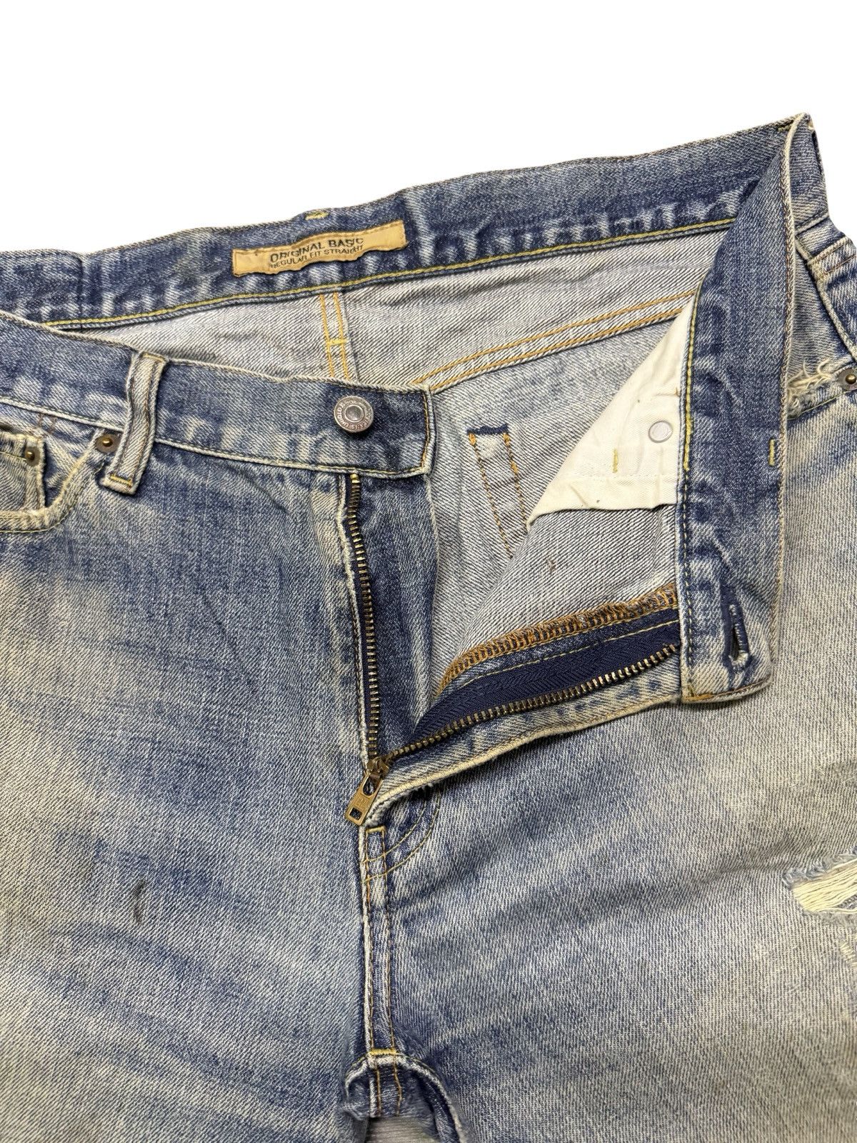 Uniqlo Vintage Uniqlo S-002 Japanese Market Jeans | Vintage Wash 35 Size US 35 - 8 Thumbnail