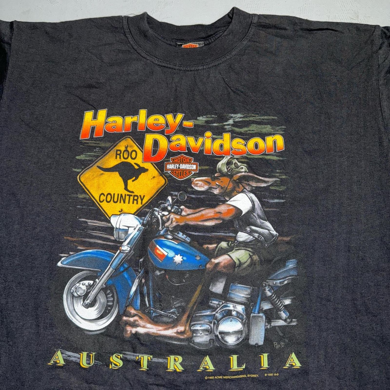 Harley Davidson Vintage 90s 1992 1997 harley Size US XXL / EU 58 / 5 - 1 Thumbnail