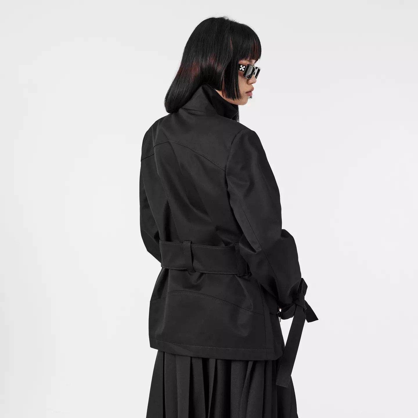 Off-White o1y1125 Belt Jacket in Black Size S / US 4 / IT 40 - 4 Thumbnail
