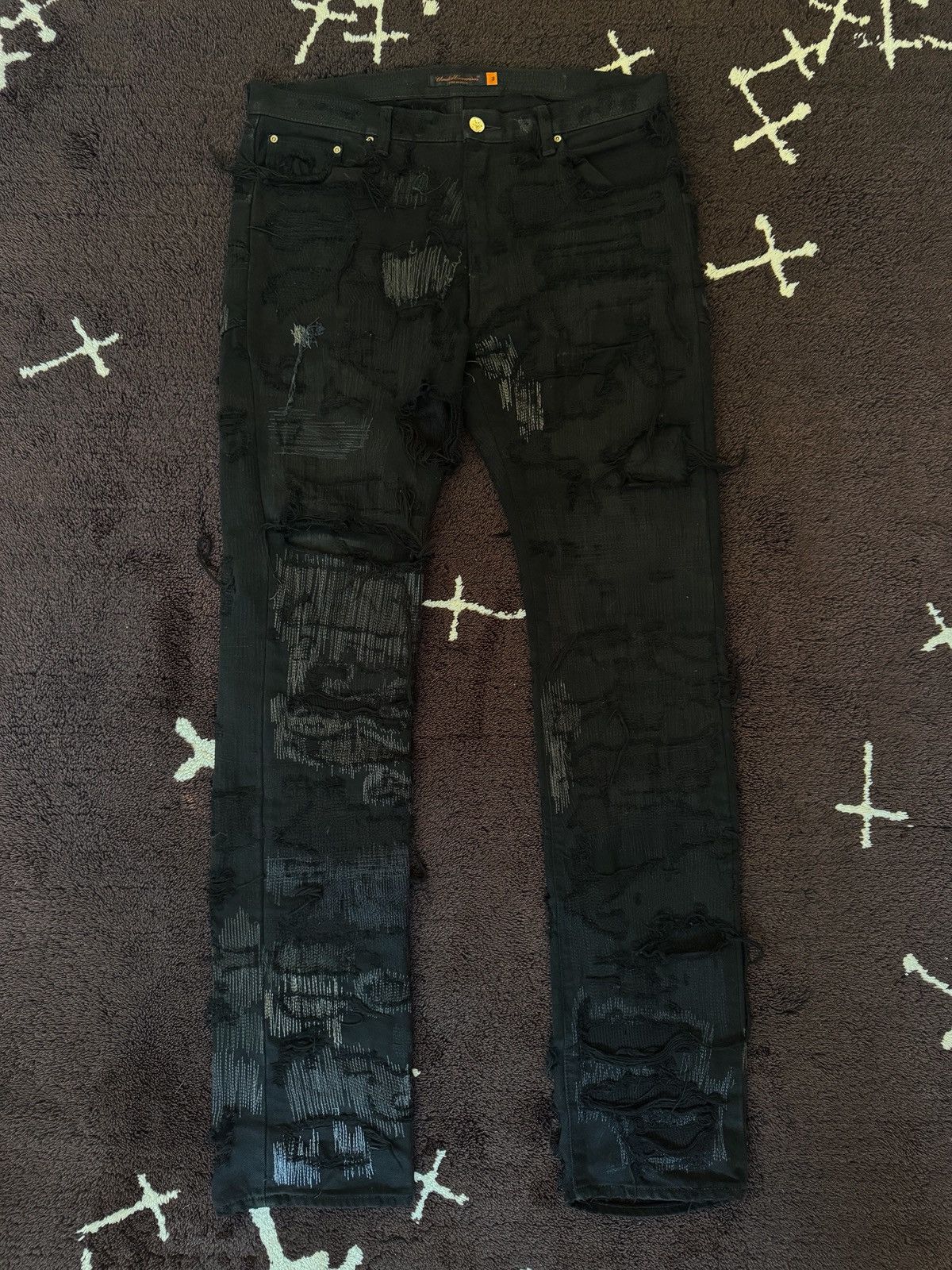 Undercover Undercover SS05 But Beautiful black 85 denim Size US 33 - 3 Thumbnail