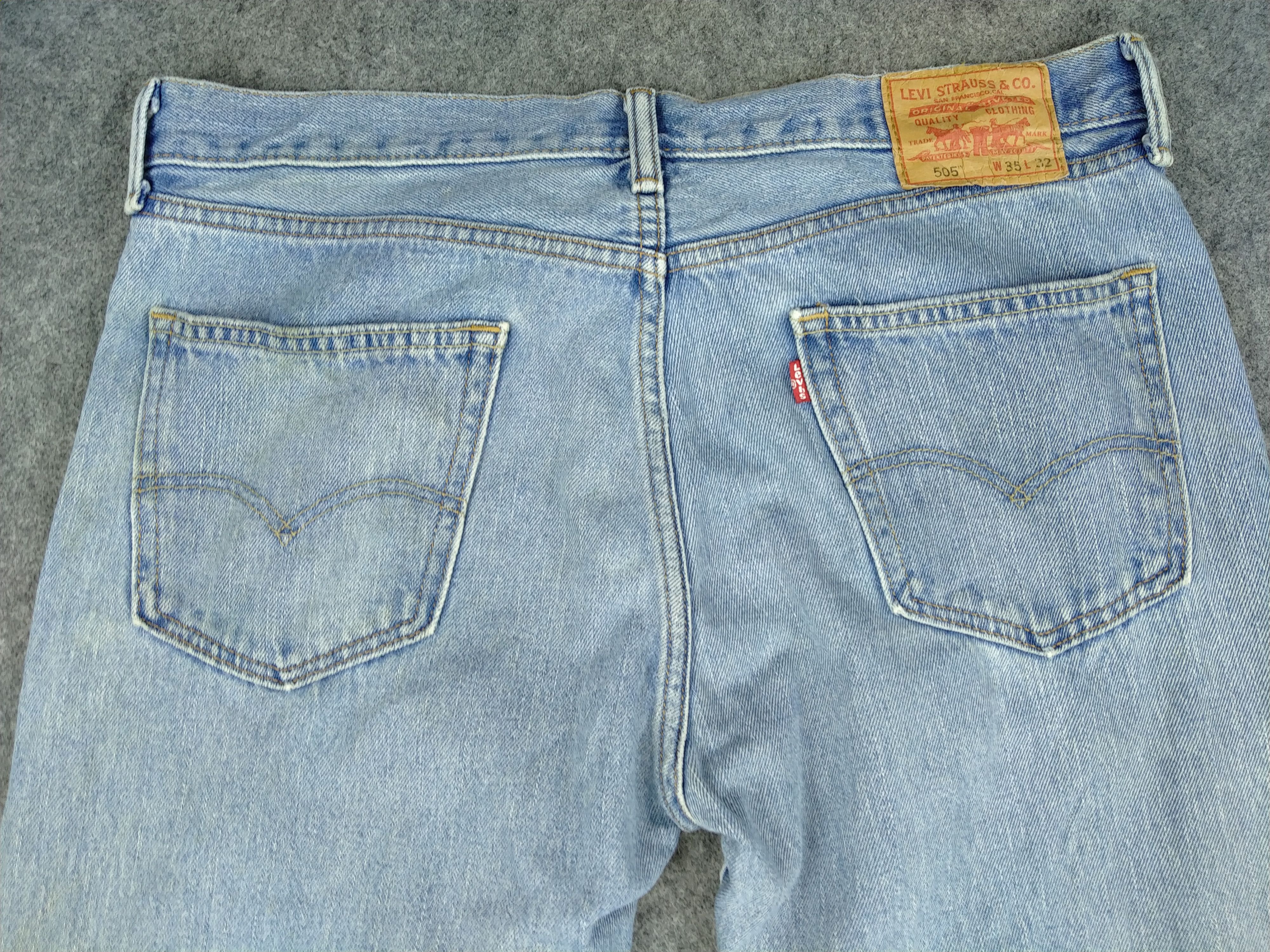 Levi's Pale Blue Vintage Levi's 505 Denim 36 x 31.5 -JN551 Size US 36 / EU 52 - 4 Thumbnail