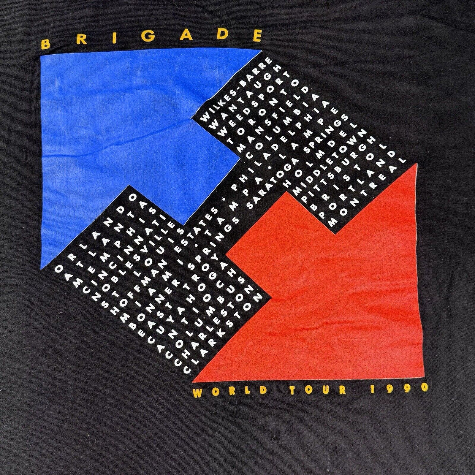 Hanes Vintage HEART World Tour 1990 Single Stitch T-Shirt Black XL Size US XL / EU 56 / 4 - 16 Thumbnail