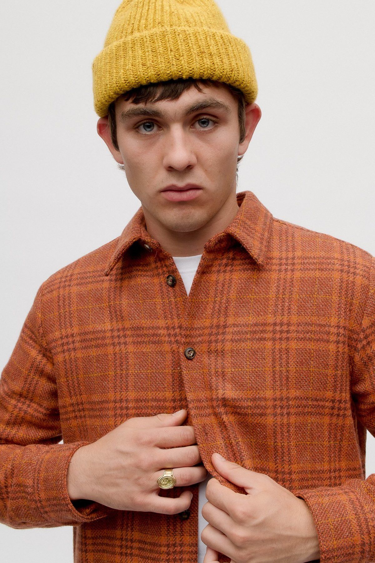 A Kind Of Guise 52/XL - 100% Virgin Wool Padded Overshirt Size US XL / EU 56 / 4 - 6 Thumbnail